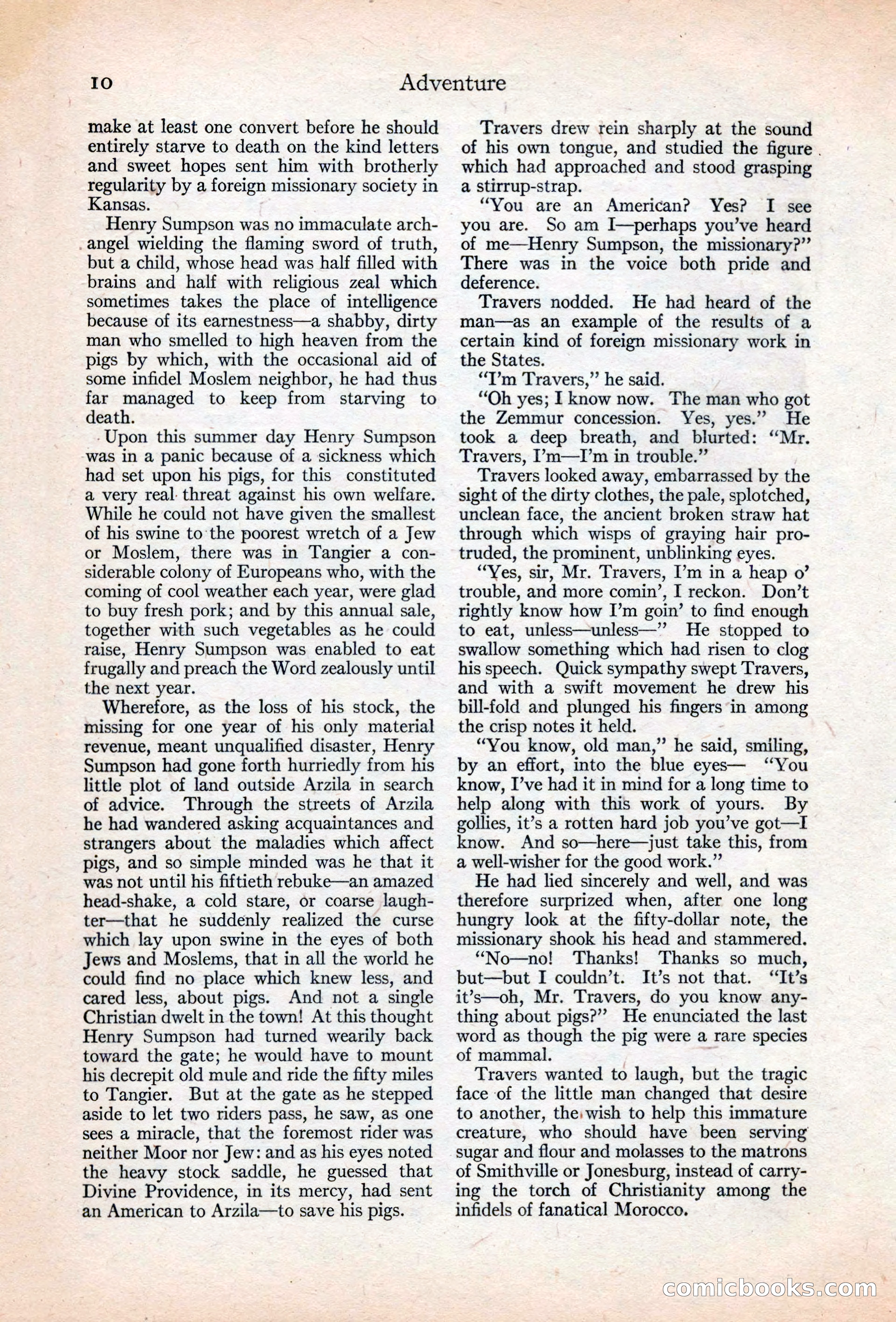 Adventure Magazine, May 20, 1925 — page 24 of 208
