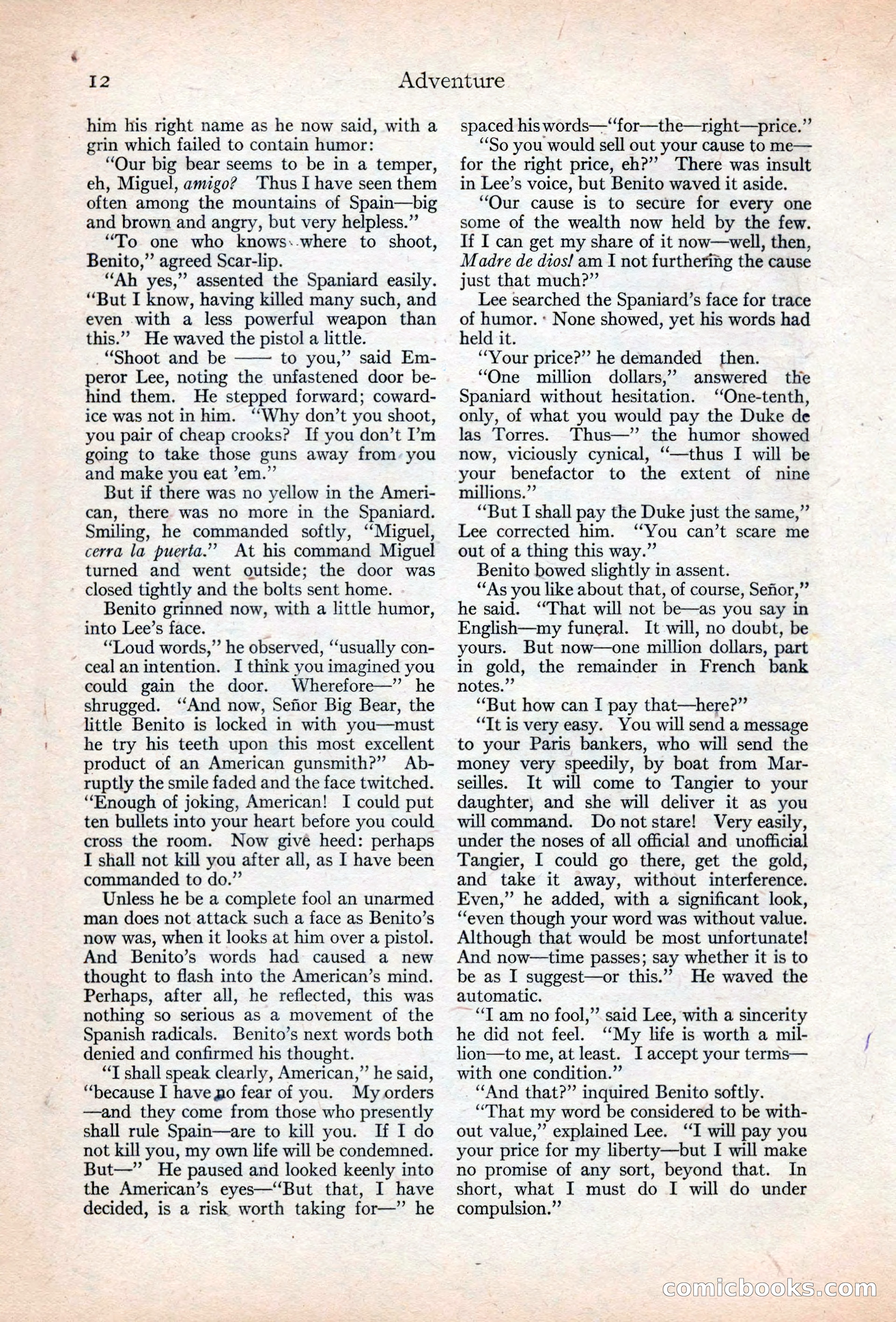 Adventure Magazine, May 20, 1925 — page 26 of 208