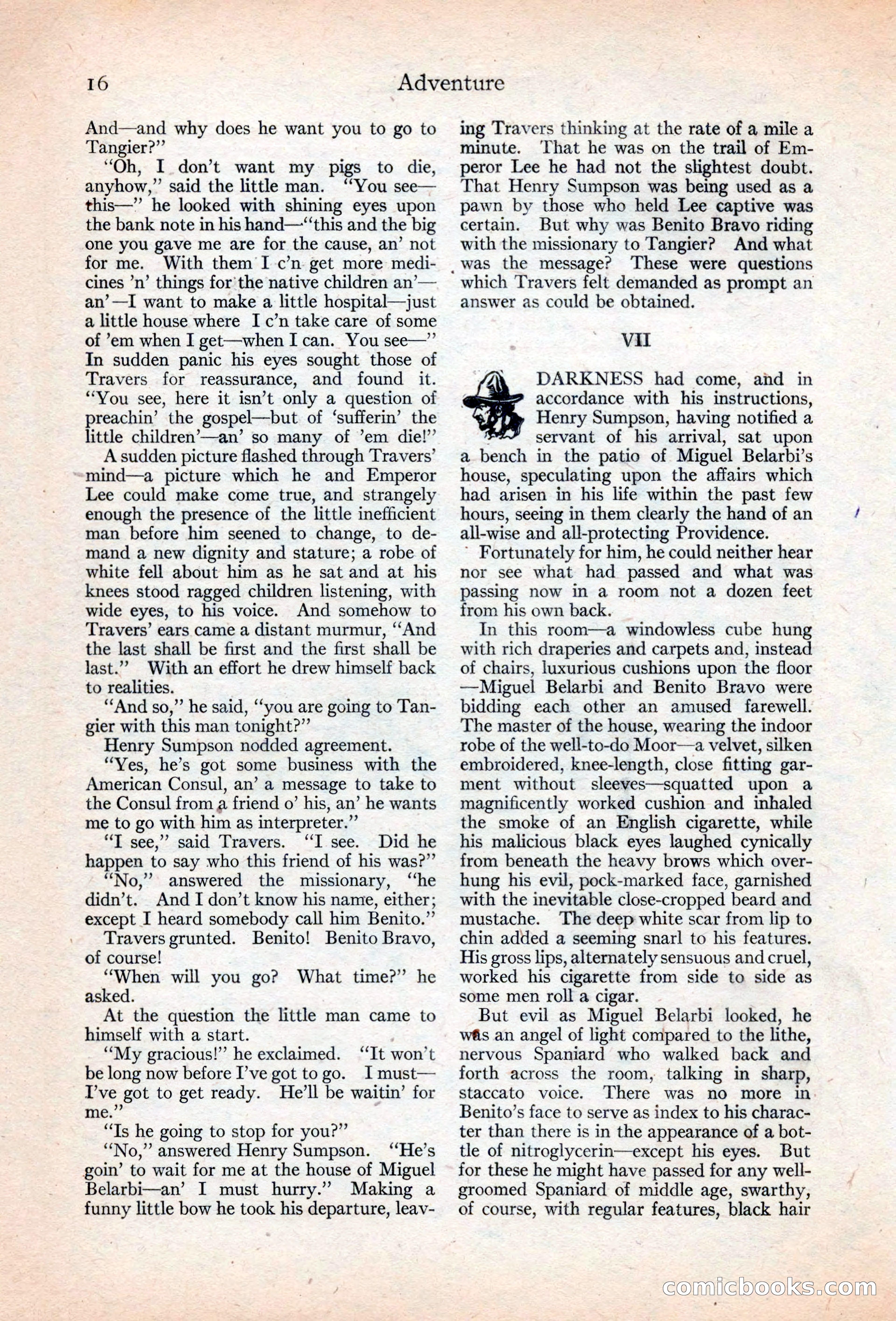 Adventure Magazine, May 20, 1925 — page 30 of 208