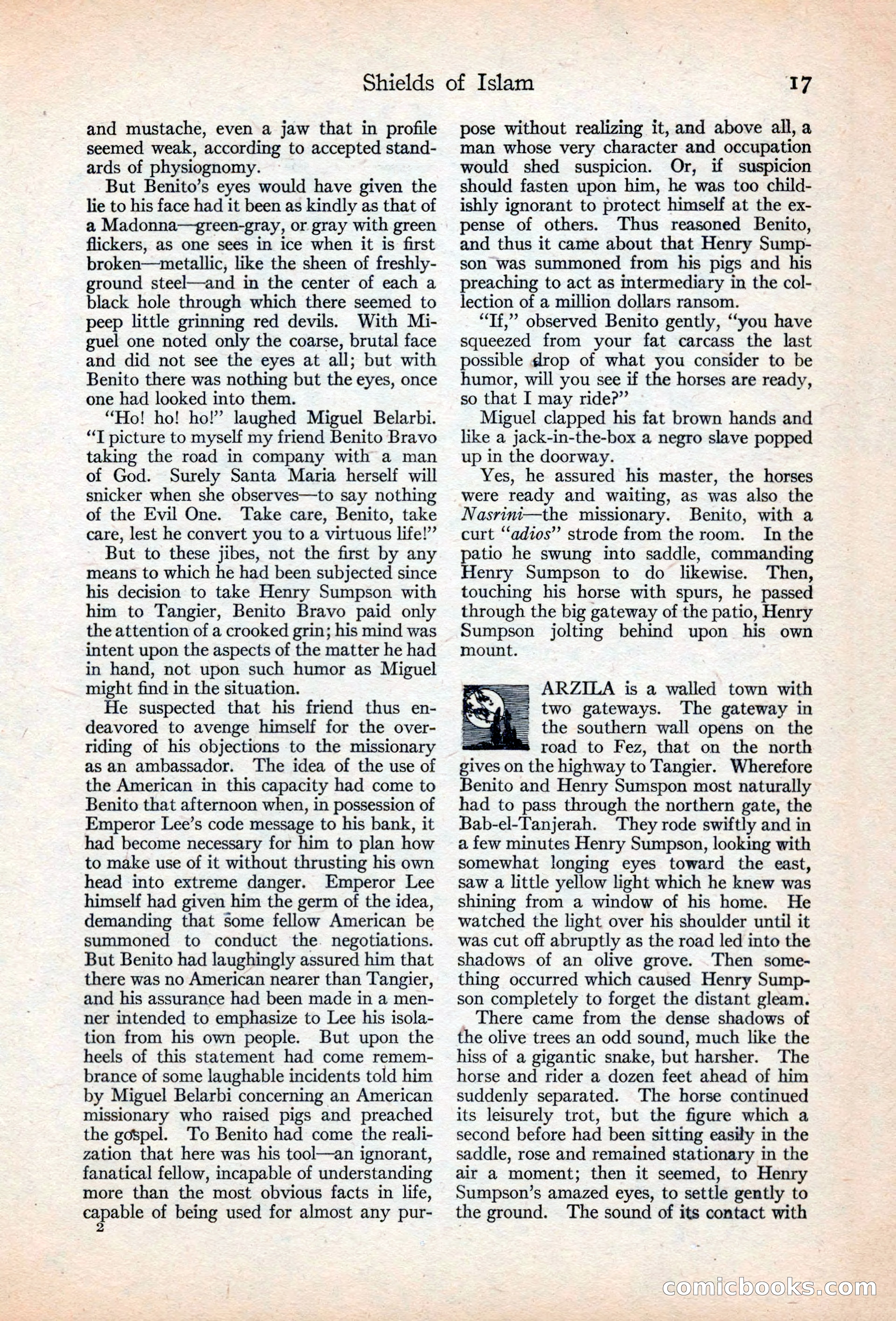 Adventure Magazine, May 20, 1925 — page 31 of 208