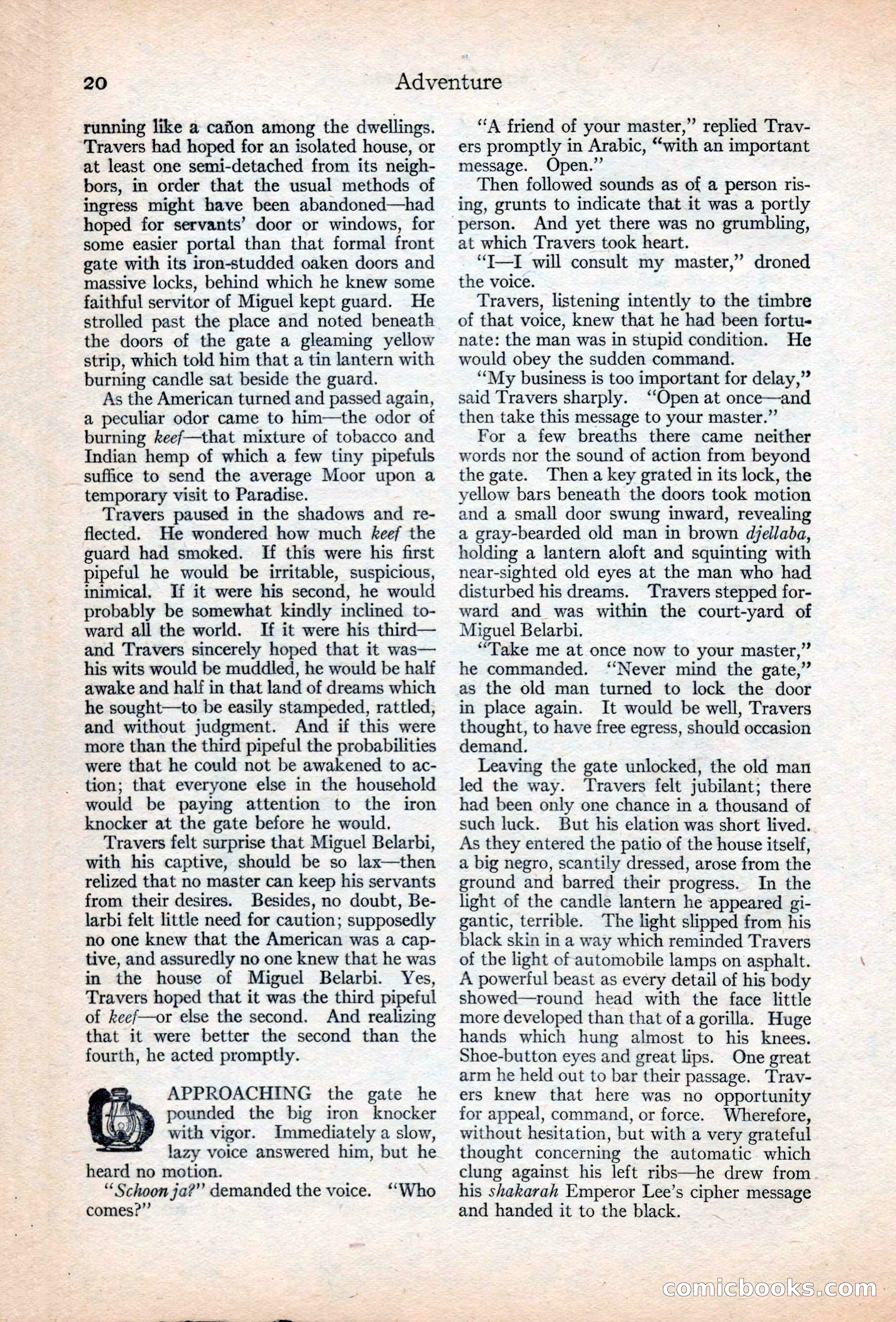 Adventure Magazine, May 20, 1925 — page 34 of 208