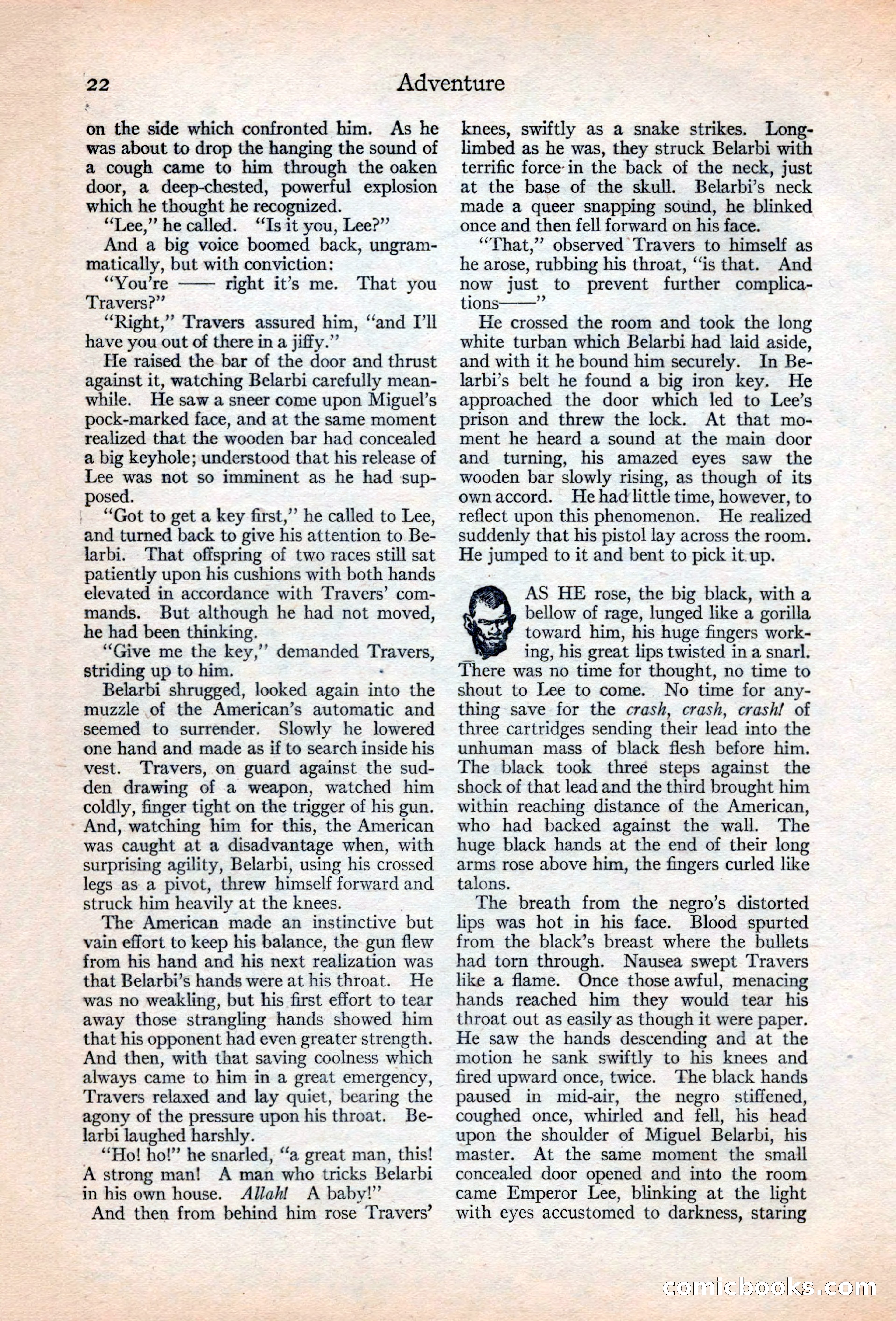 Adventure Magazine, May 20, 1925 — page 36 of 208