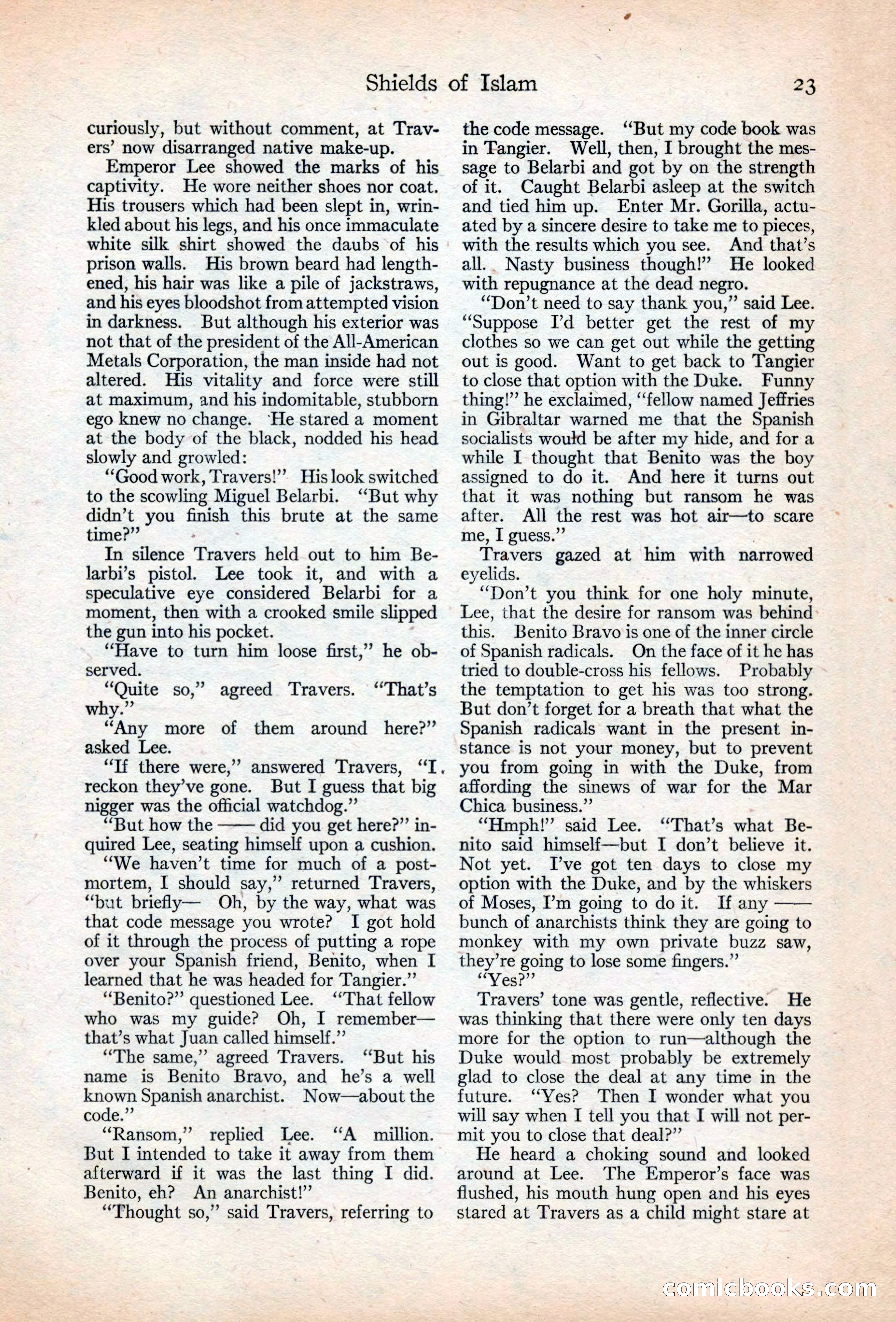 Adventure Magazine, May 20, 1925 — page 37 of 208