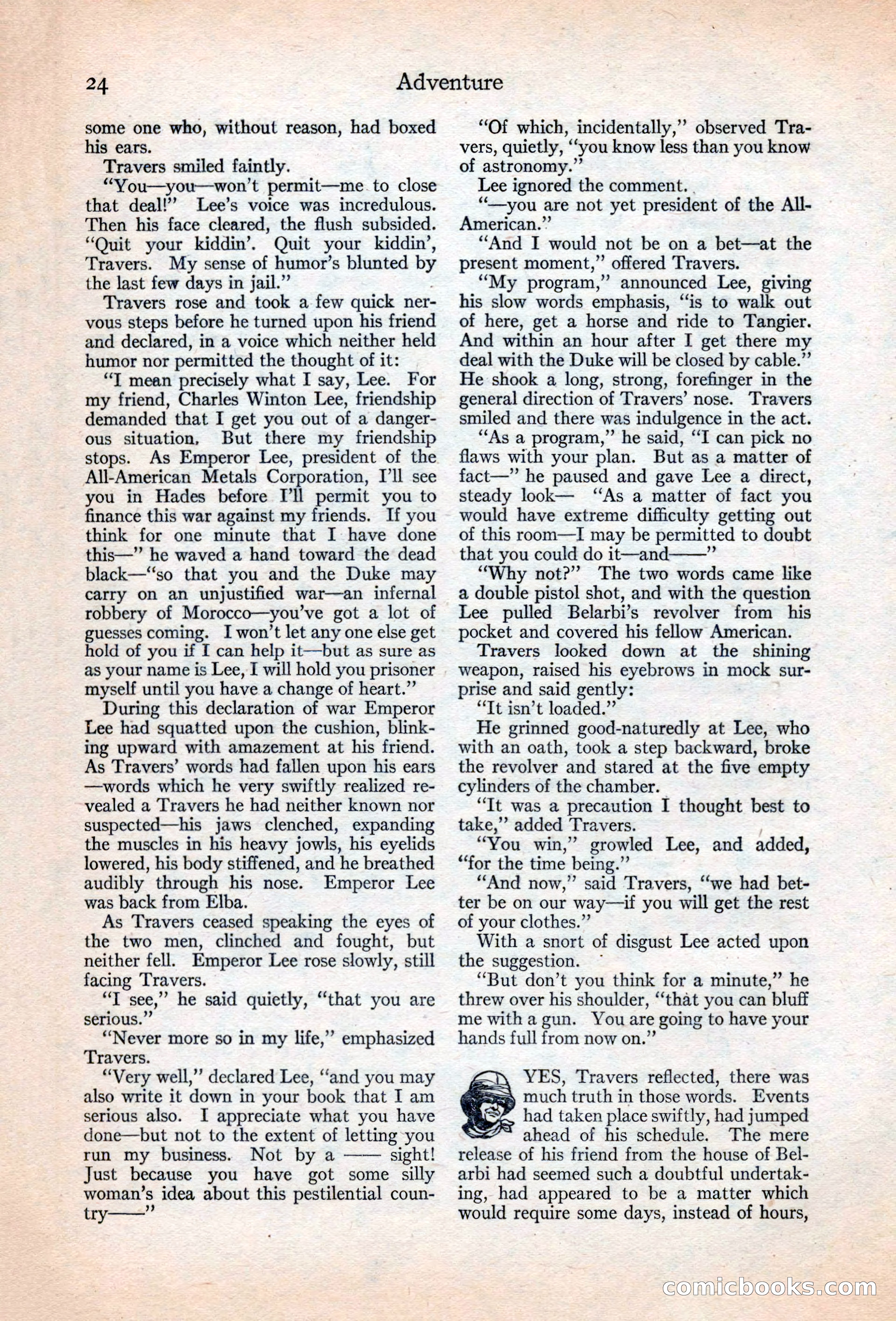 Adventure Magazine, May 20, 1925 — page 38 of 208