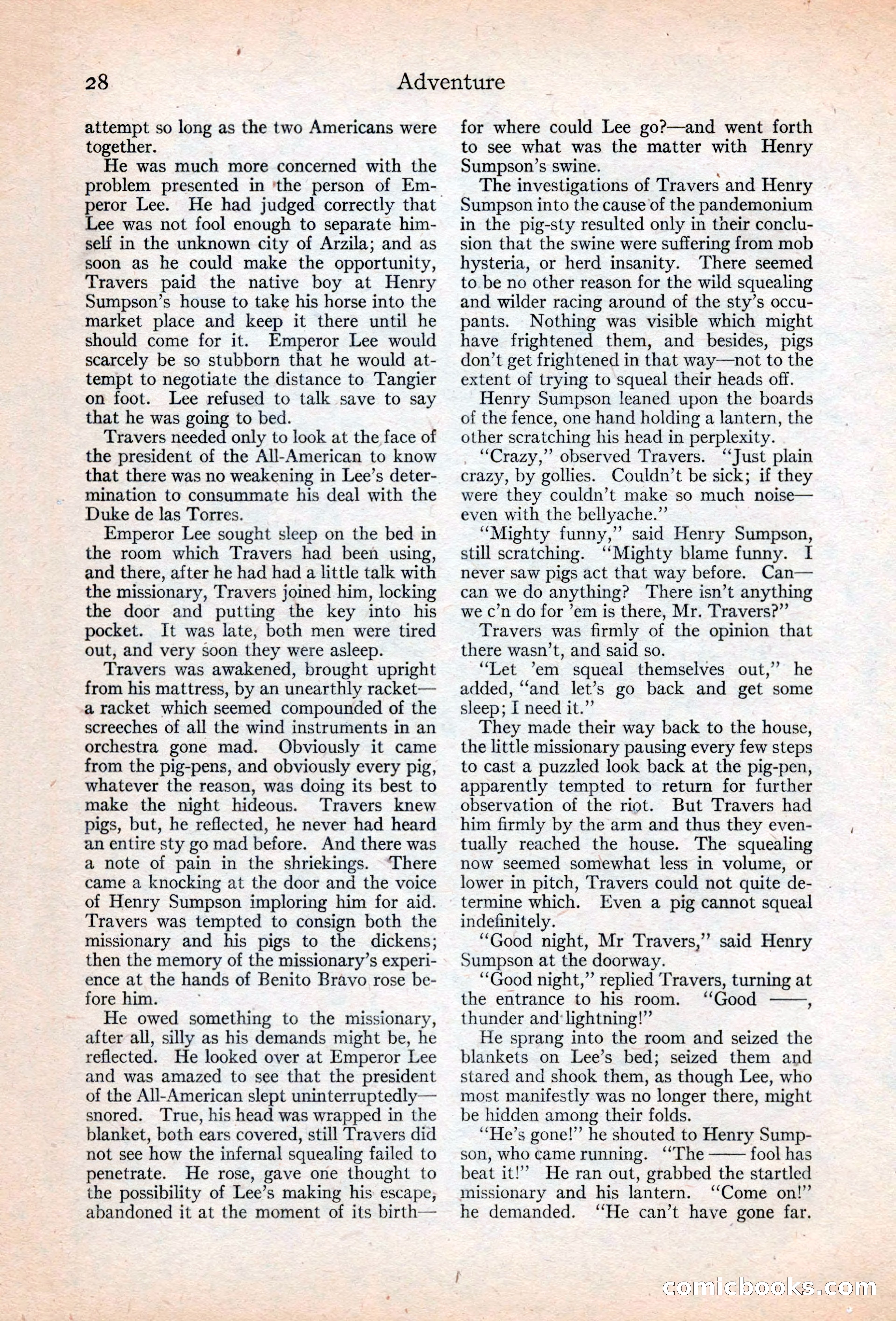 Adventure Magazine, May 20, 1925 — page 42 of 208
