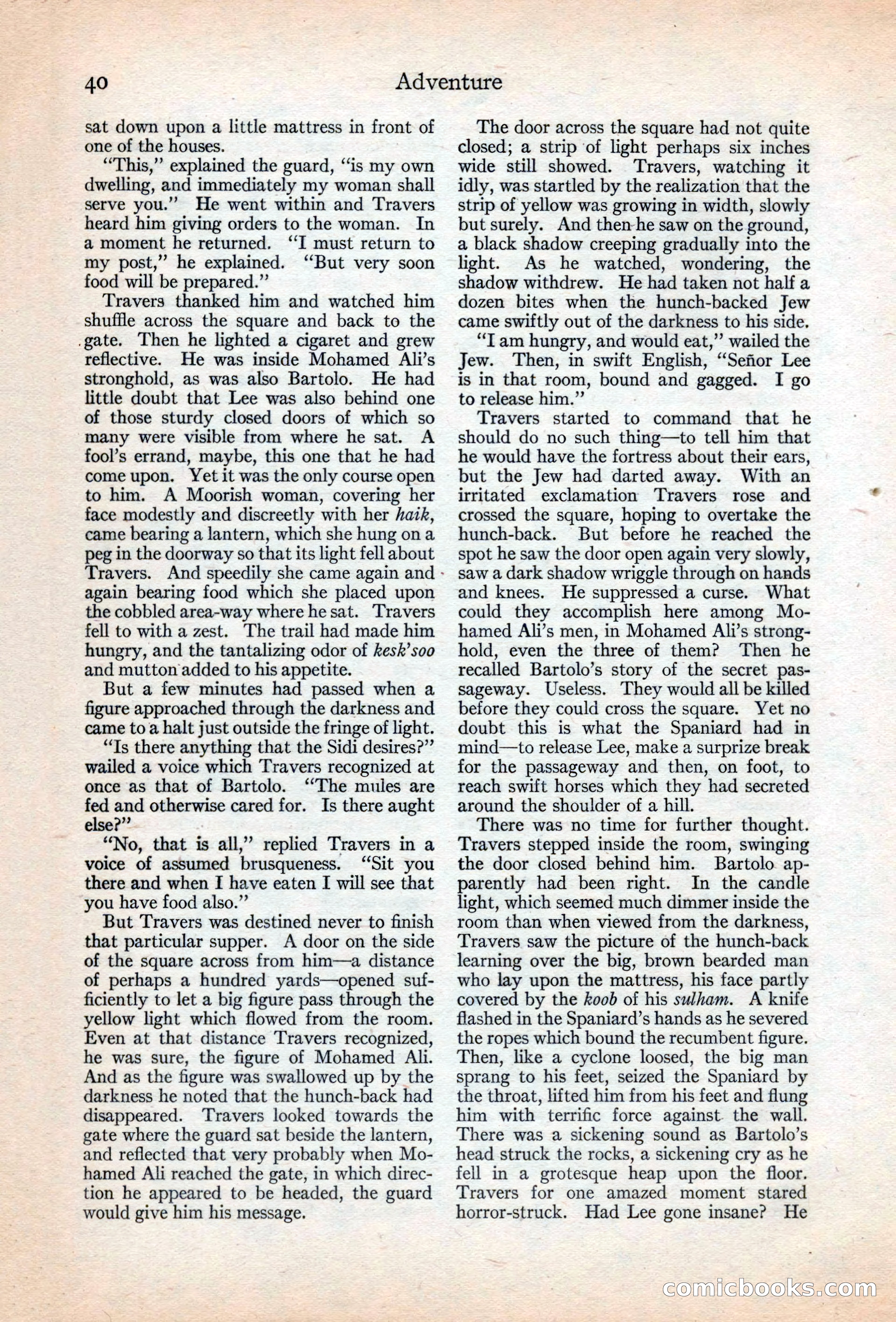 Adventure Magazine, May 20, 1925 — page 54 of 208