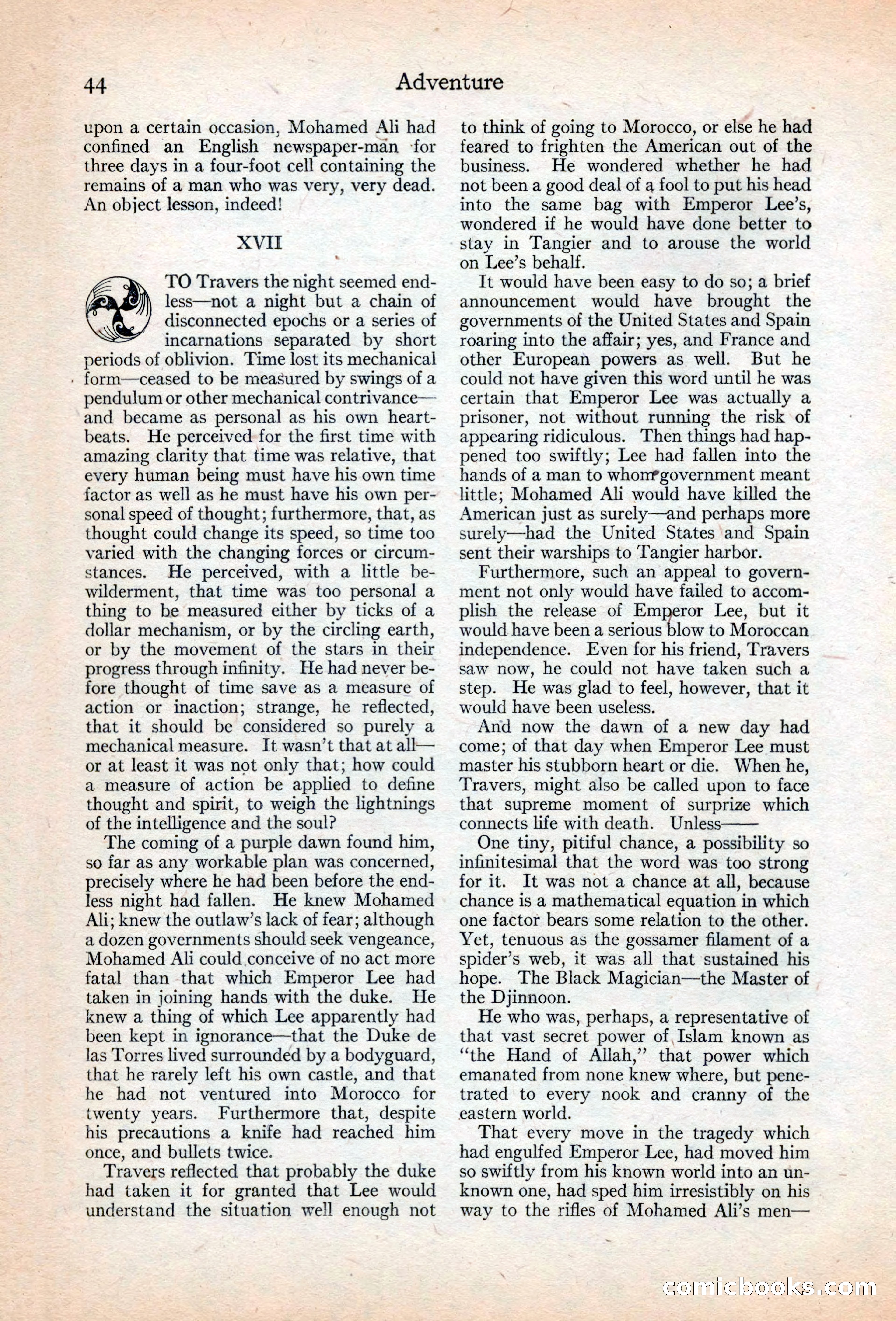 Adventure Magazine, May 20, 1925 — page 58 of 208