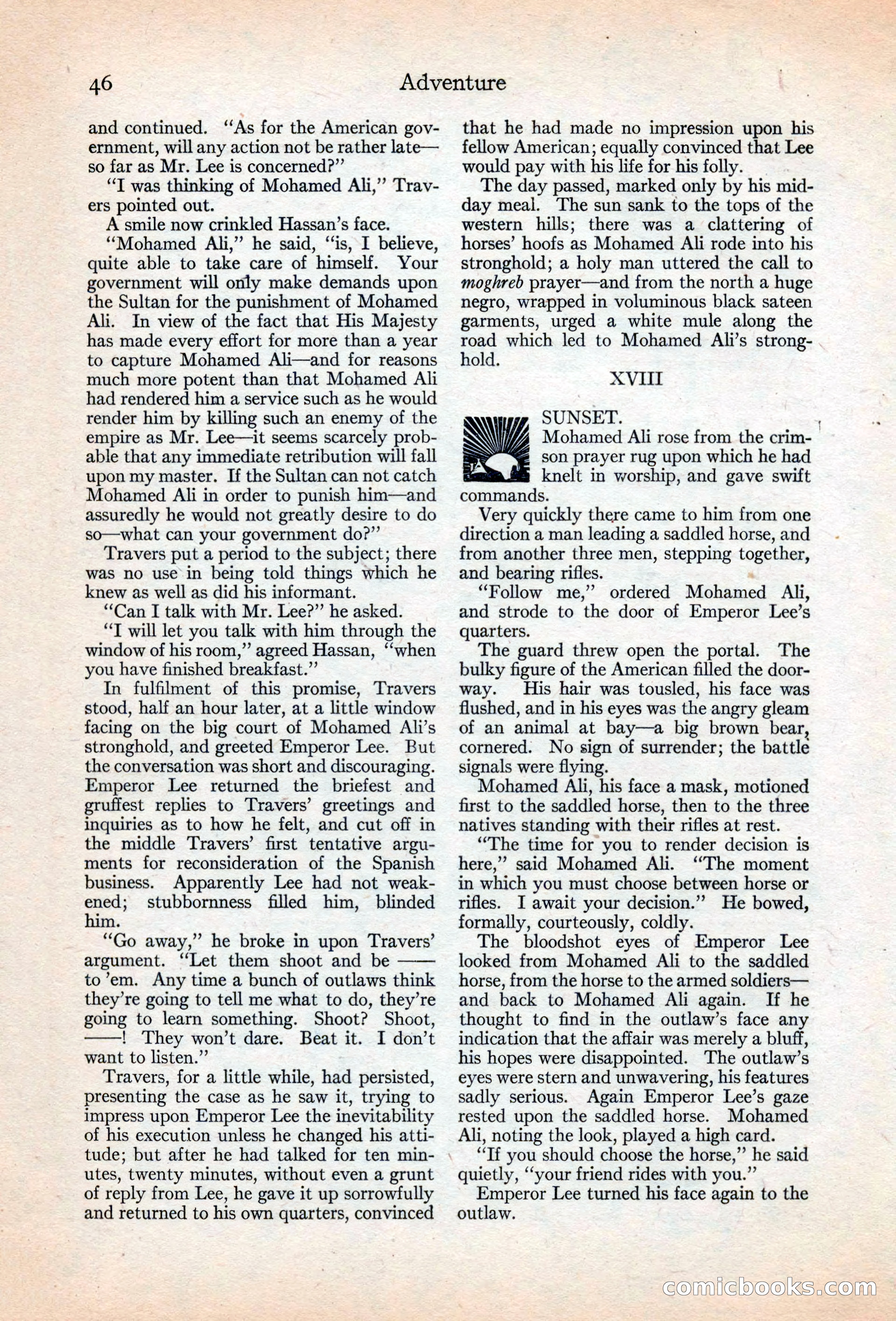 Adventure Magazine, May 20, 1925 — page 60 of 208