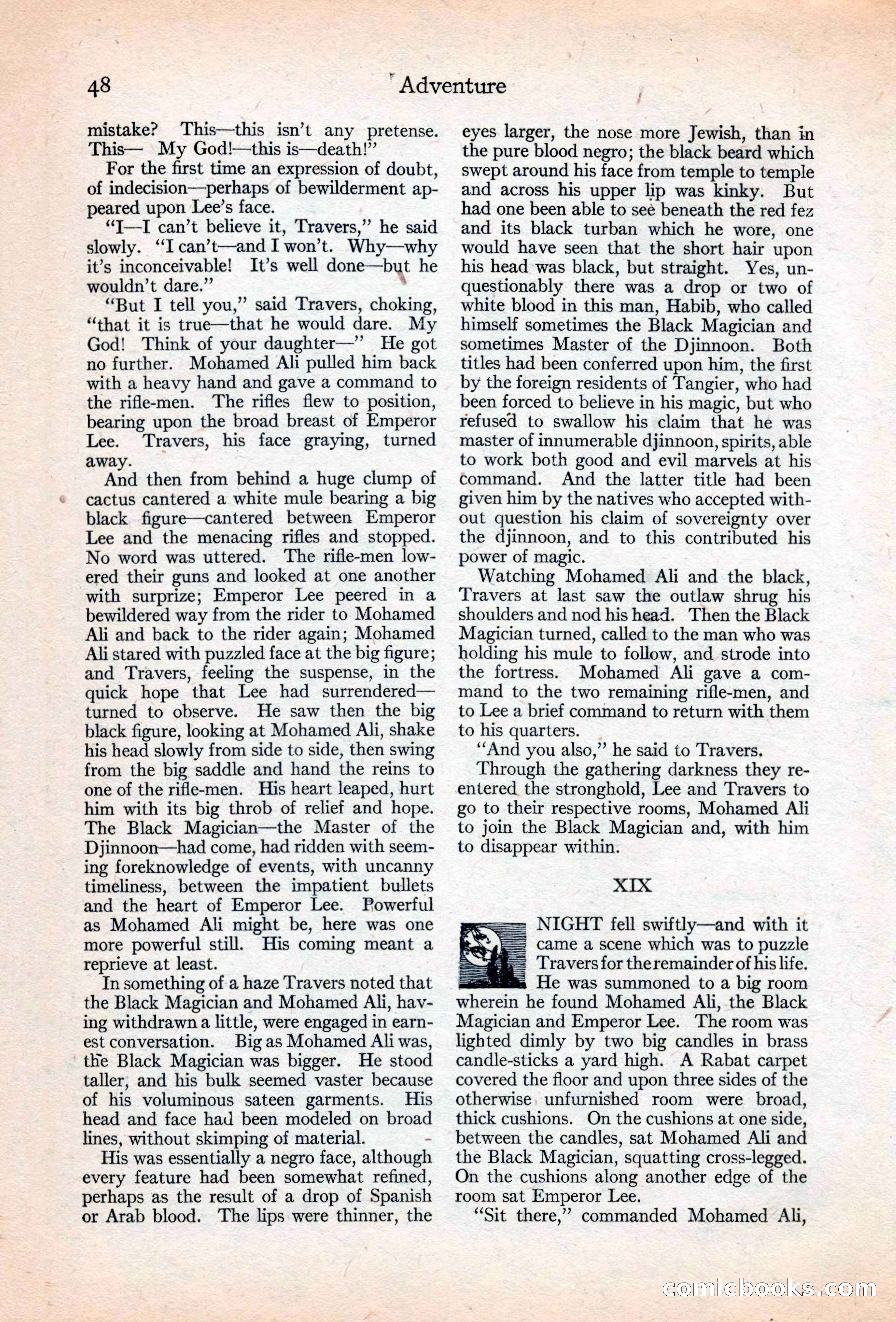 Adventure Magazine, May 20, 1925 — page 62 of 208