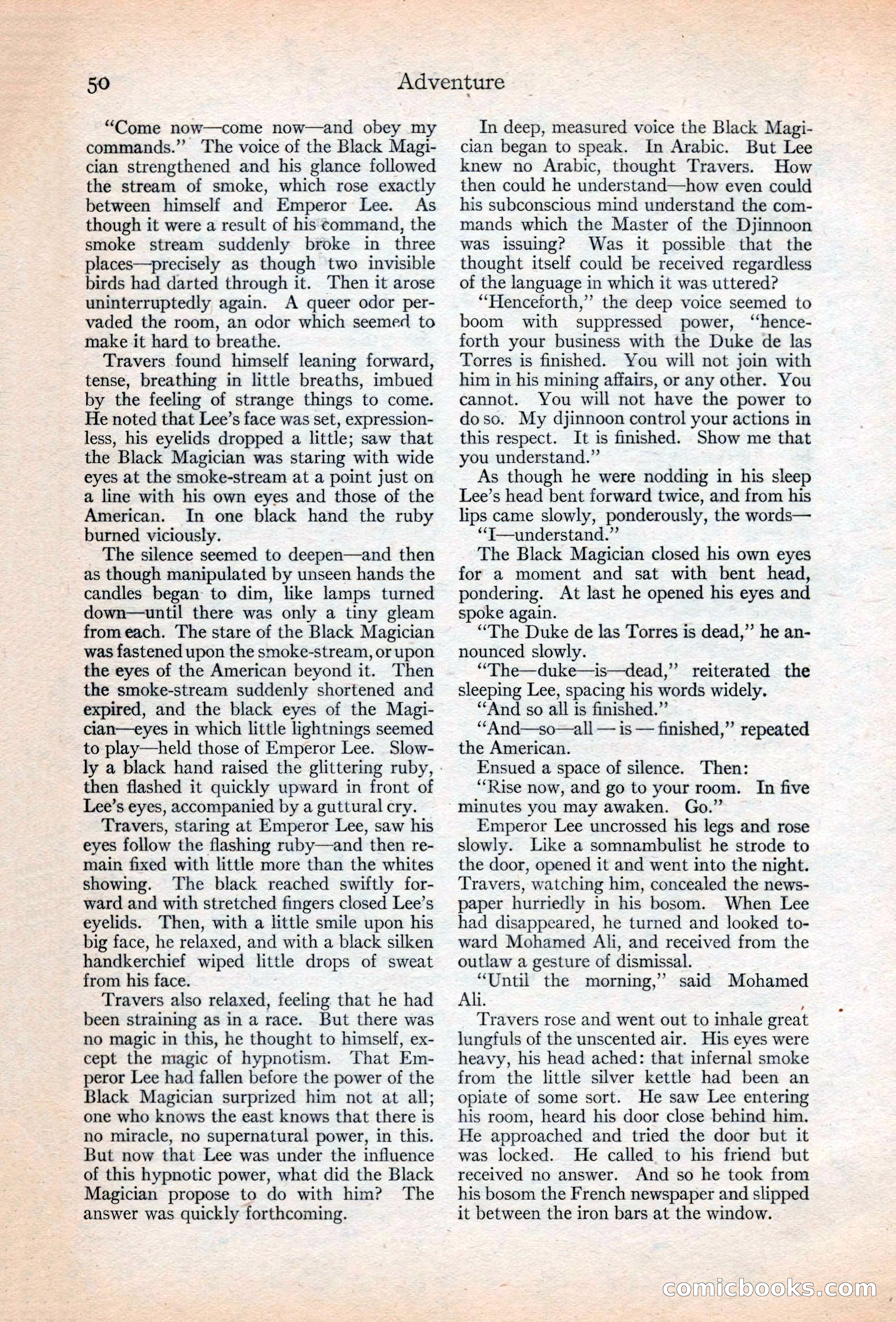 Adventure Magazine, May 20, 1925 — page 64 of 208