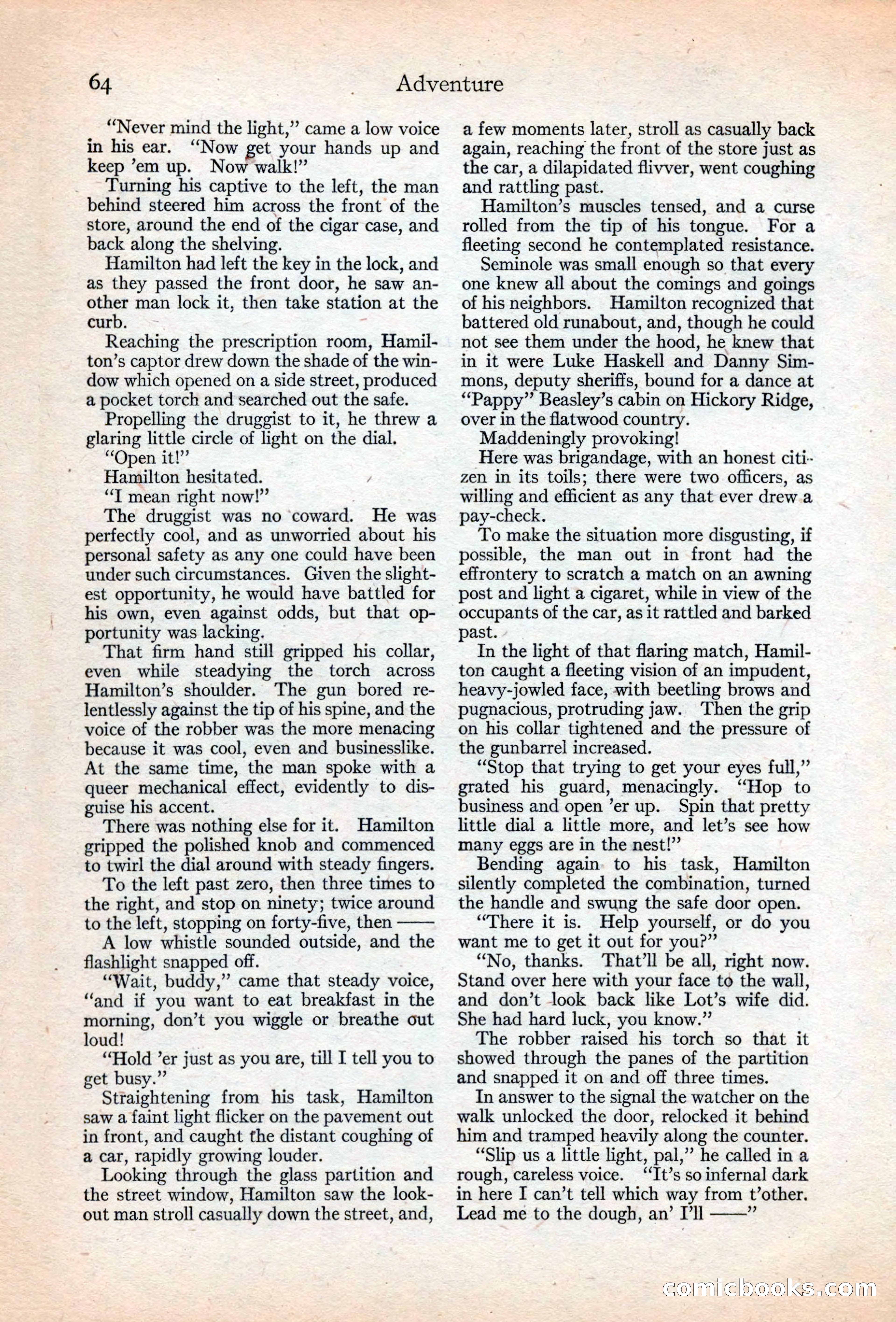 Adventure Magazine, May 20, 1925 — page 78 of 208