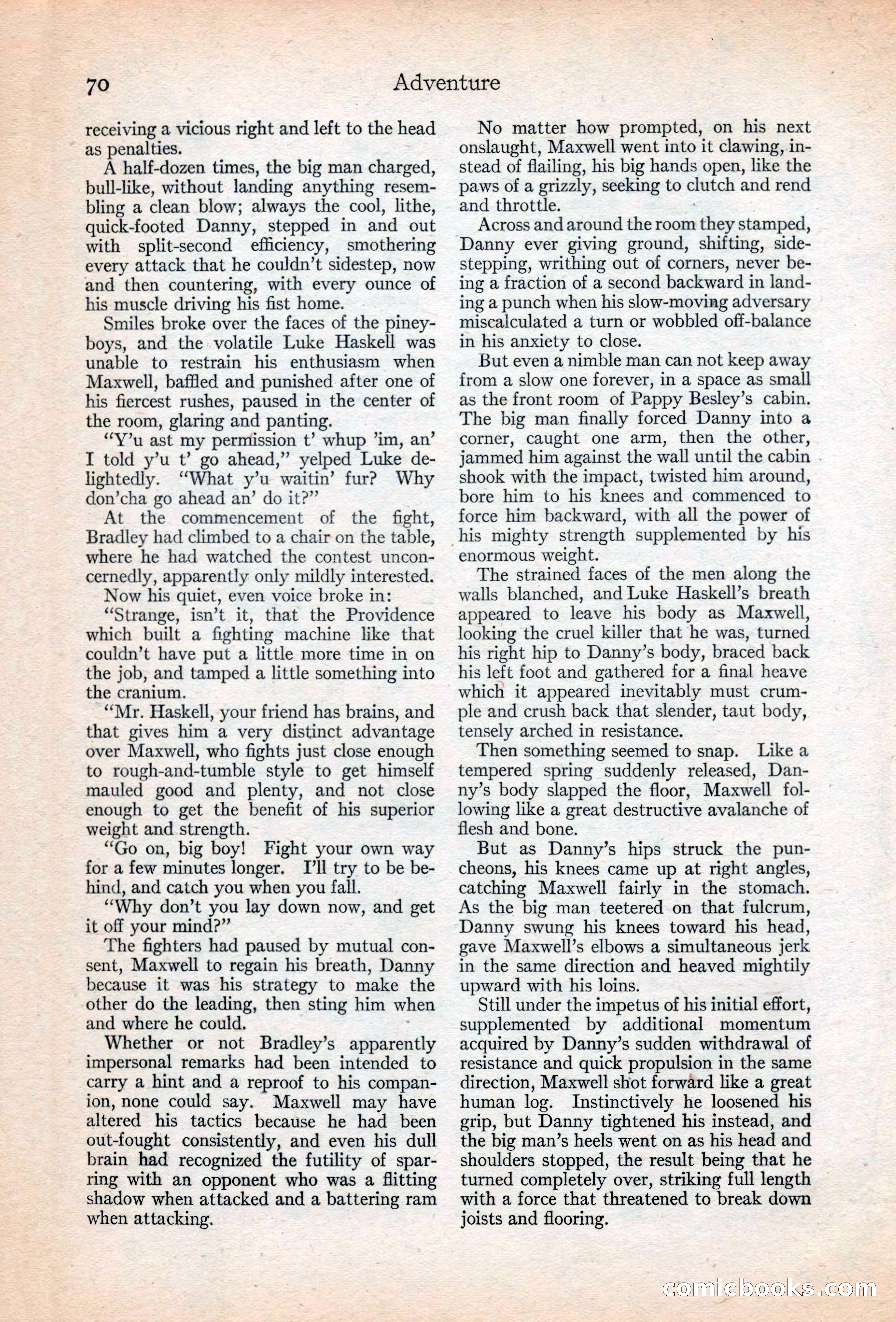 Adventure Magazine, May 20, 1925 — page 84 of 208