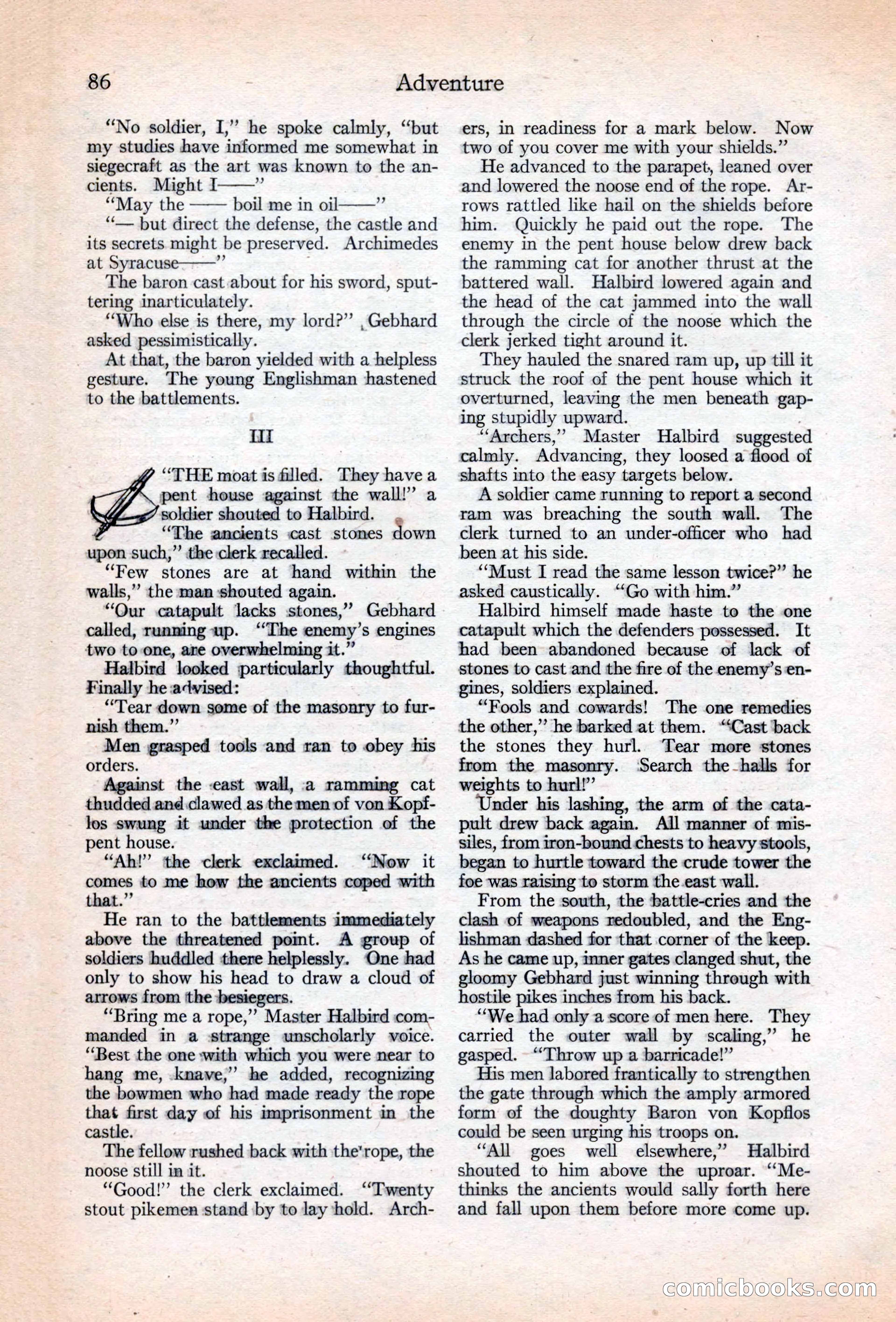 Adventure Magazine, May 20, 1925 — page 100 of 208