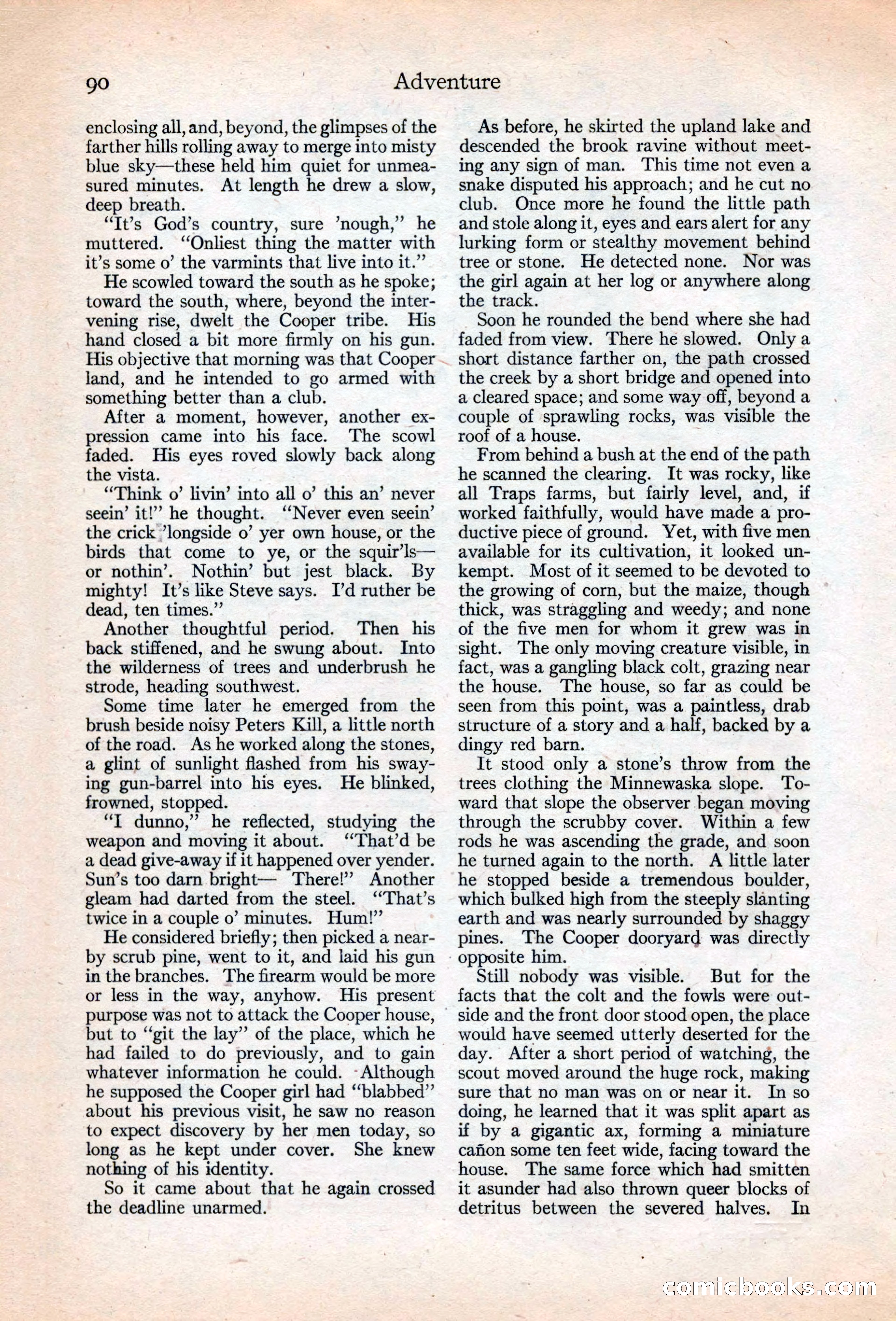 Adventure Magazine, May 20, 1925 — page 104 of 208