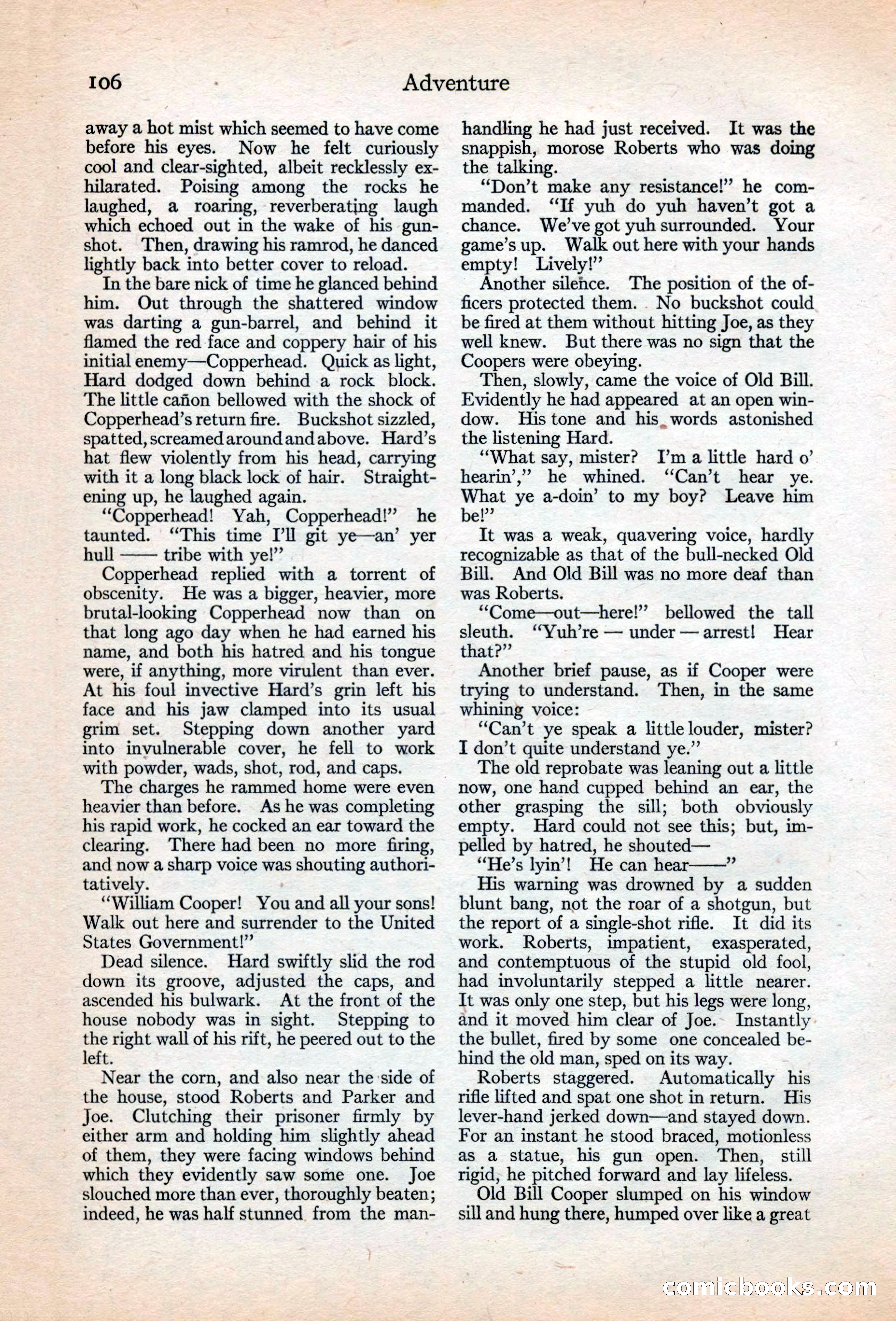 Adventure Magazine, May 20, 1925 — page 120 of 208