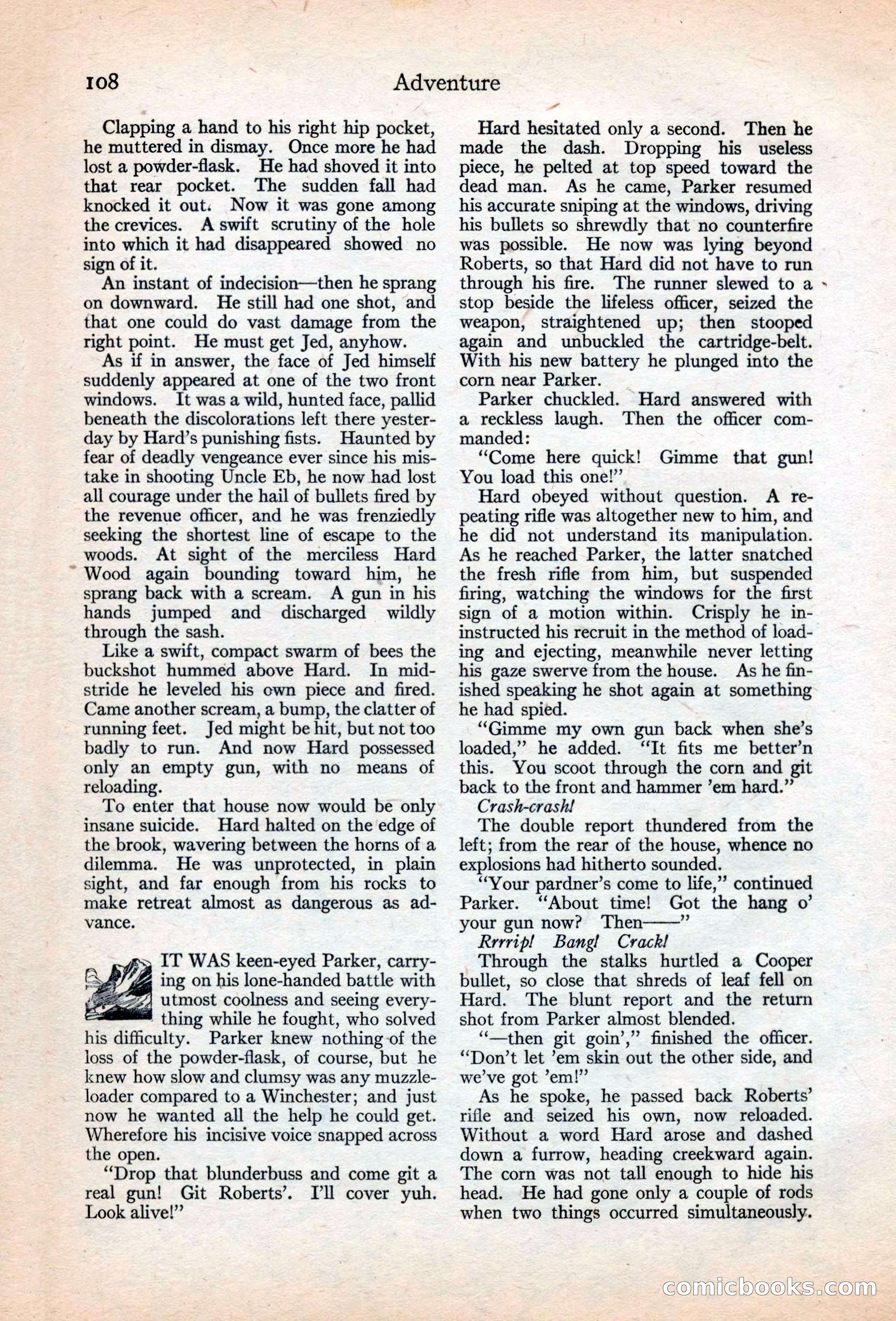 Adventure Magazine, May 20, 1925 — page 122 of 208