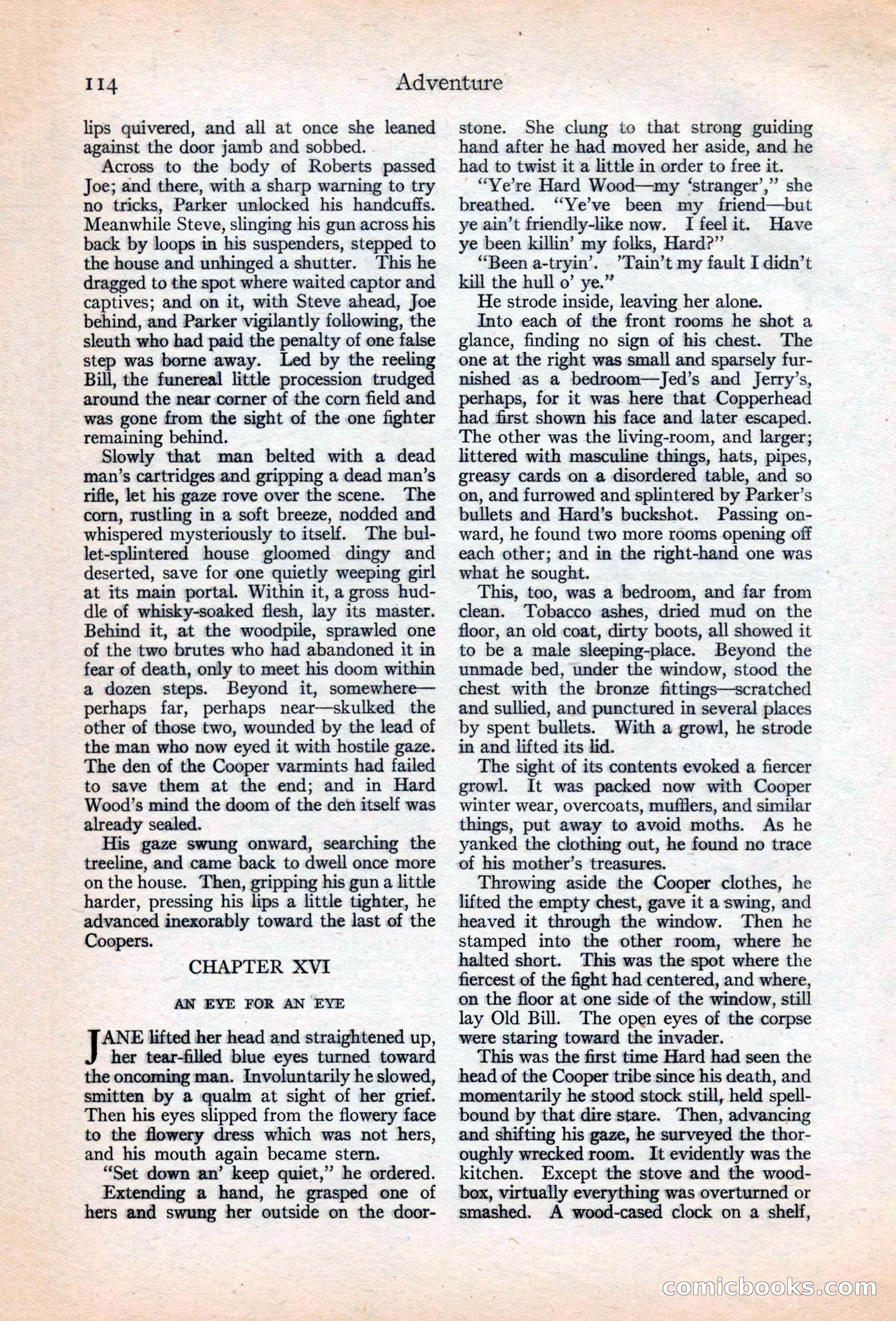 Adventure Magazine, May 20, 1925 — page 128 of 208