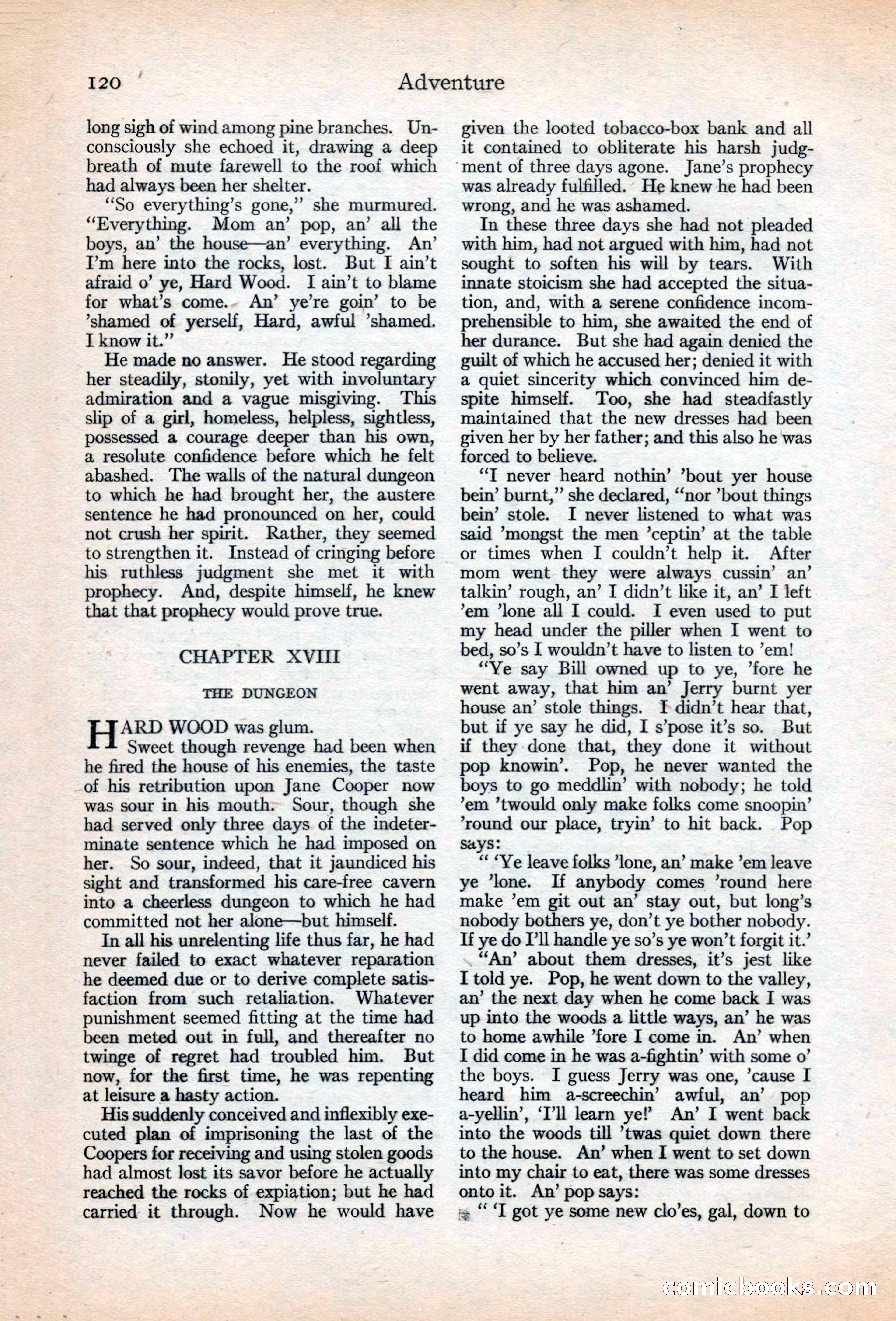 Adventure Magazine, May 20, 1925 — page 134 of 208