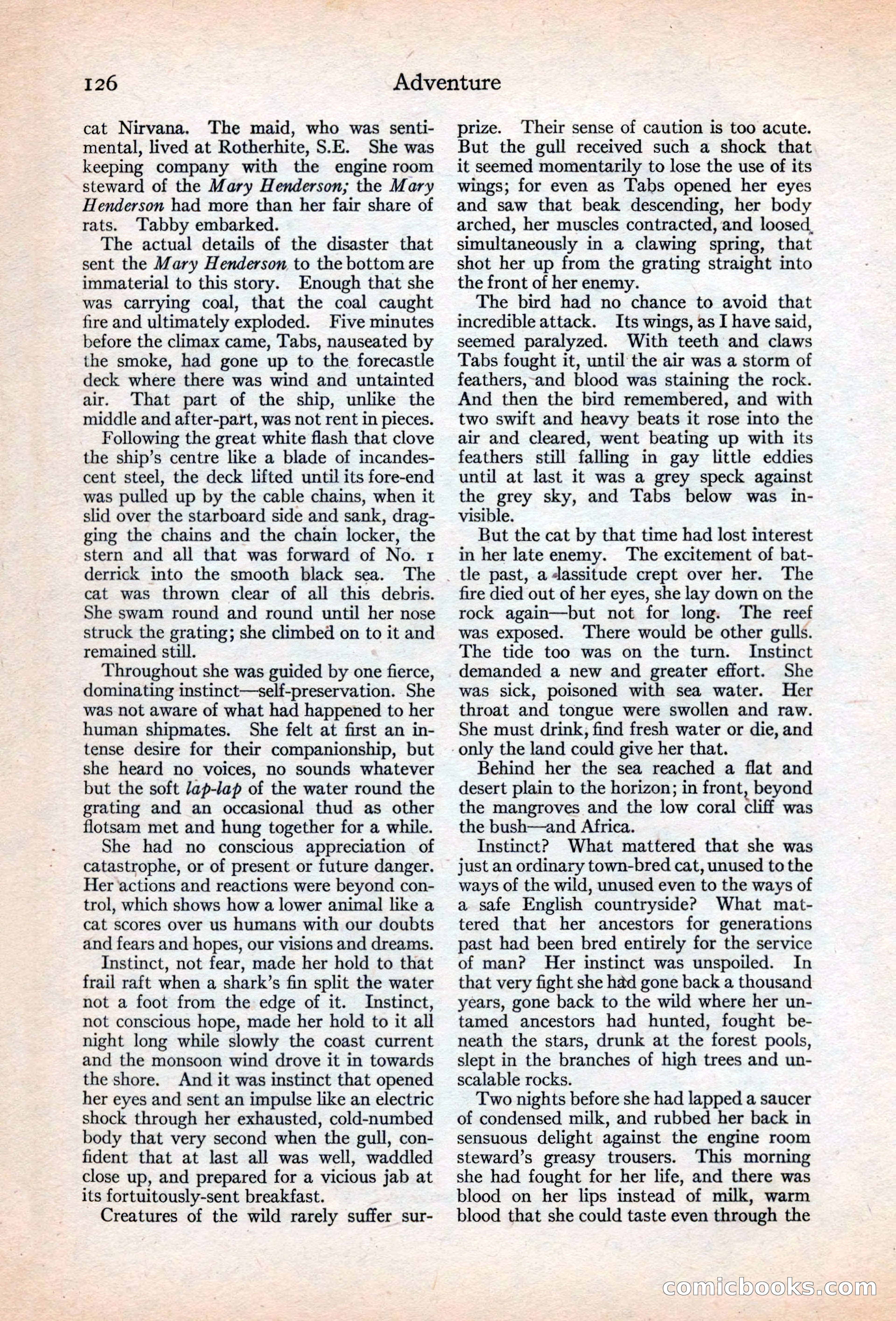 Adventure Magazine, May 20, 1925 — page 140 of 208