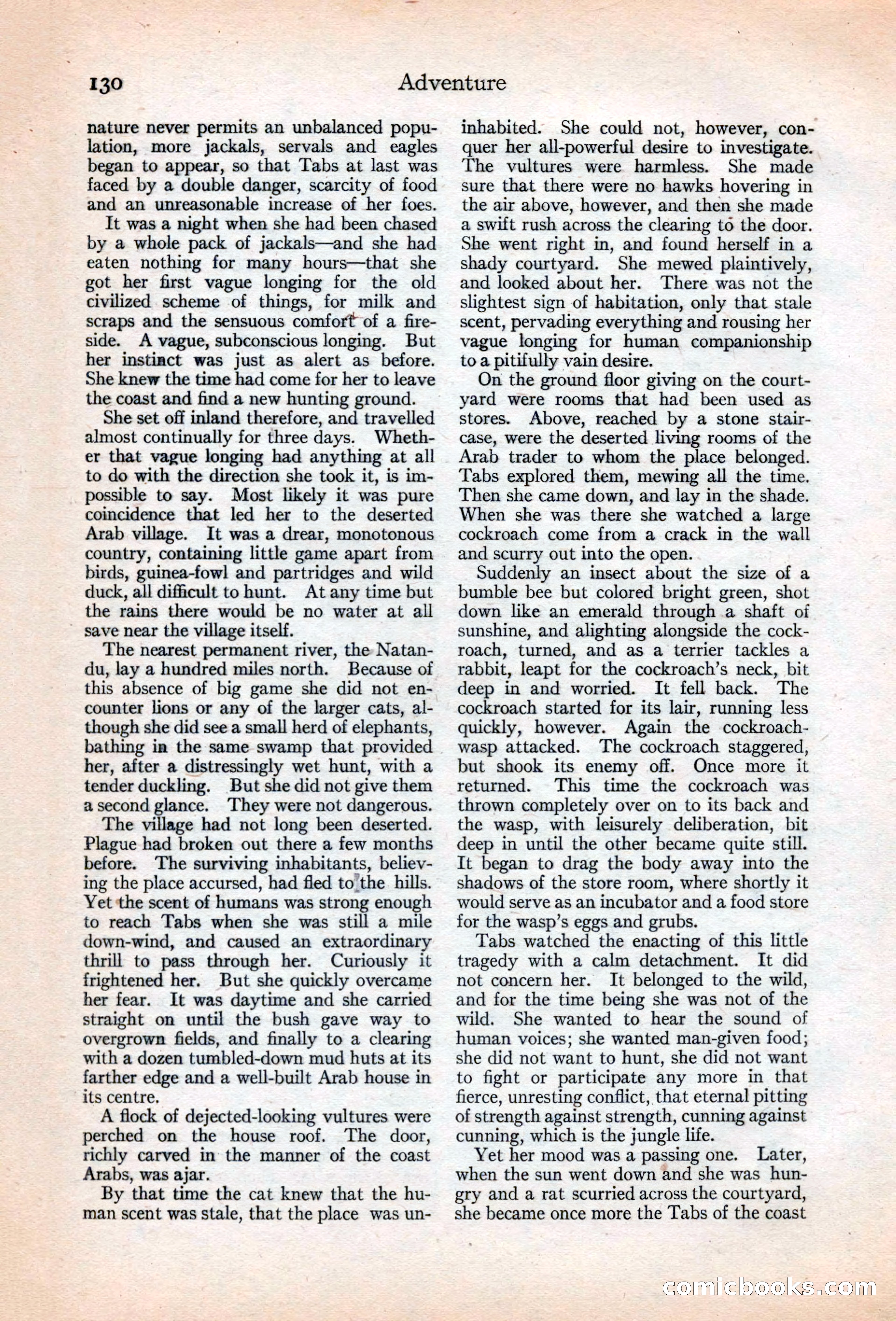 Adventure Magazine, May 20, 1925 — page 144 of 208