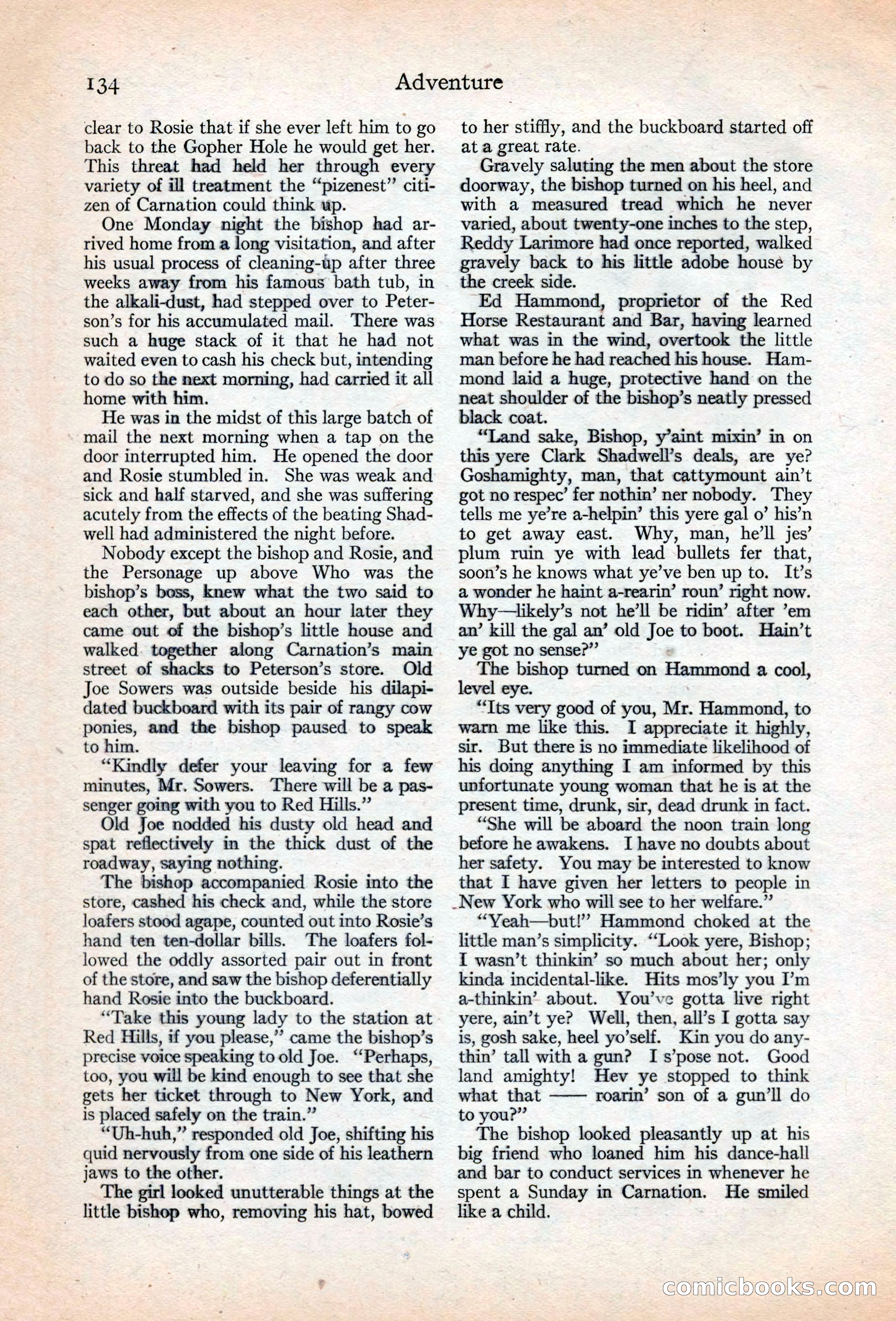 Adventure Magazine, May 20, 1925 — page 148 of 208