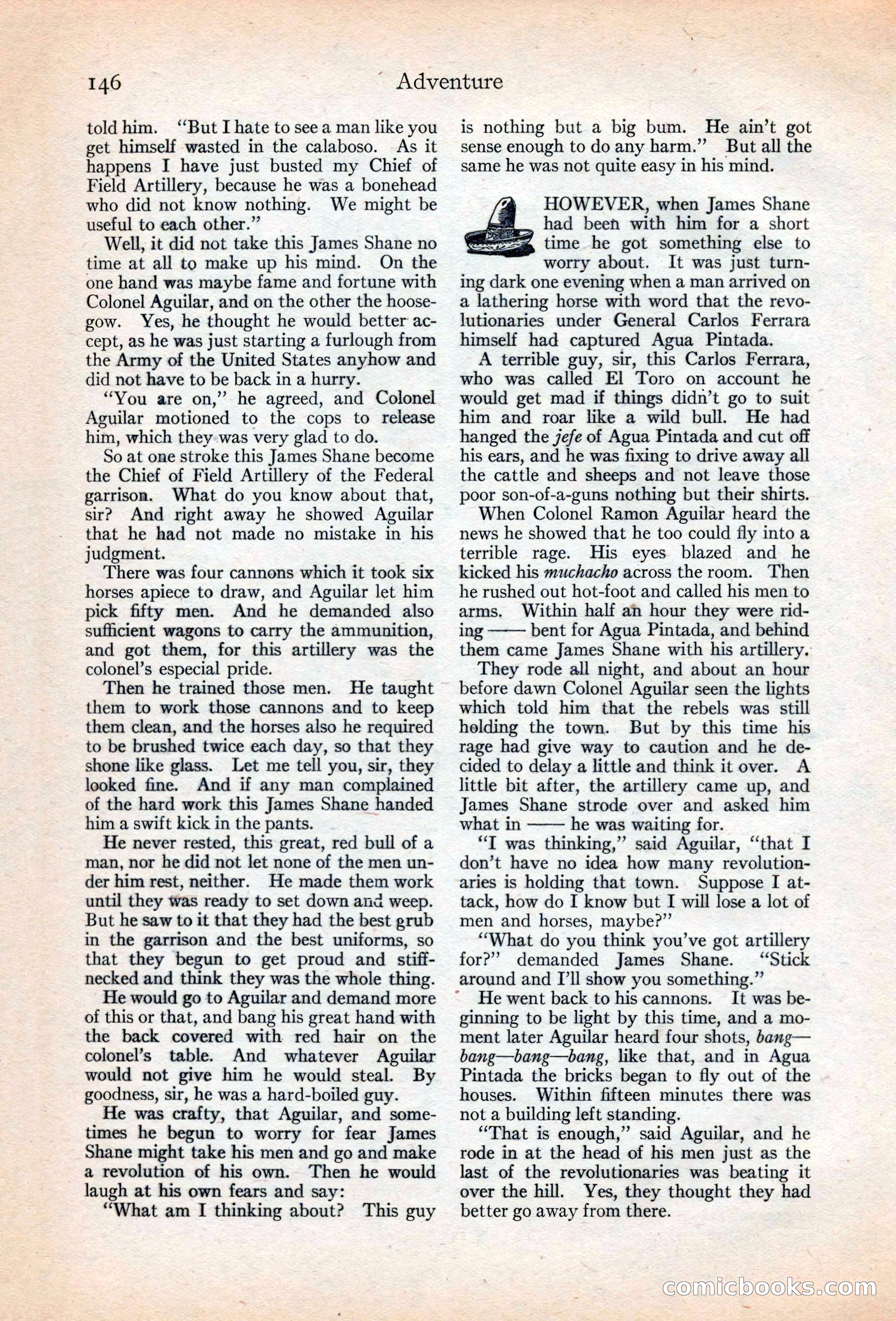 Adventure Magazine, May 20, 1925 — page 160 of 208
