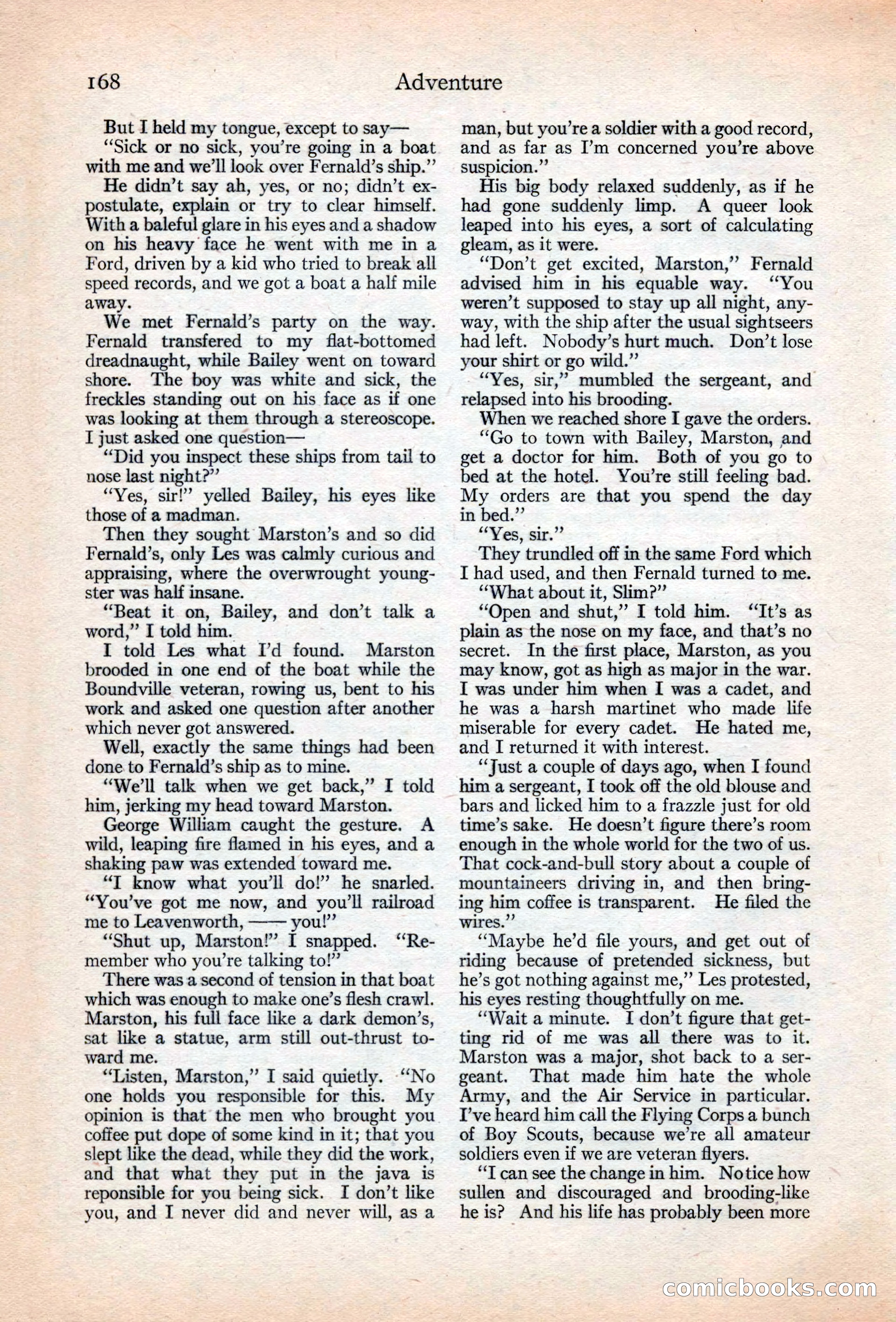 Adventure Magazine, May 20, 1925 — page 182 of 208