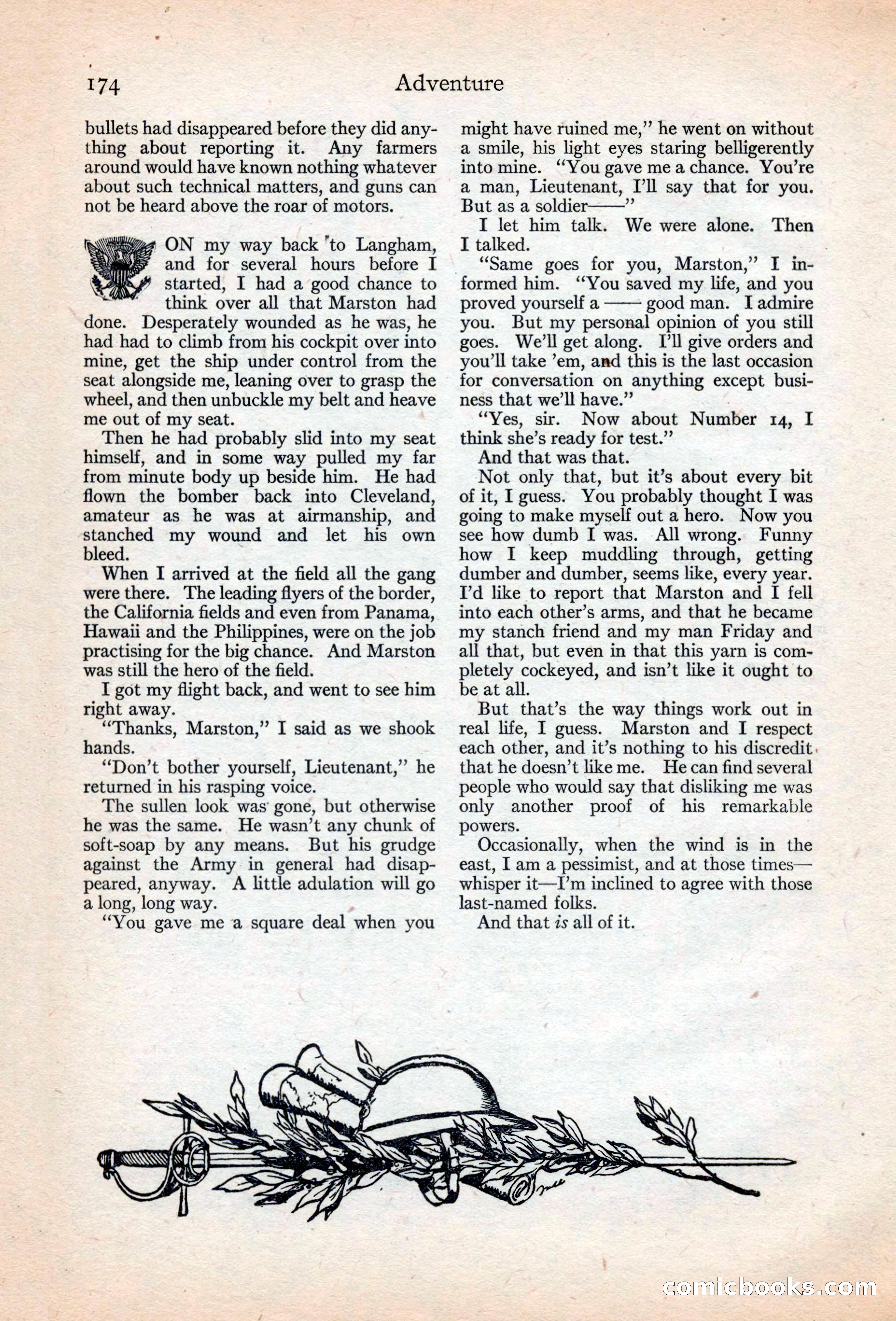 Adventure Magazine, May 20, 1925 — page 188 of 208