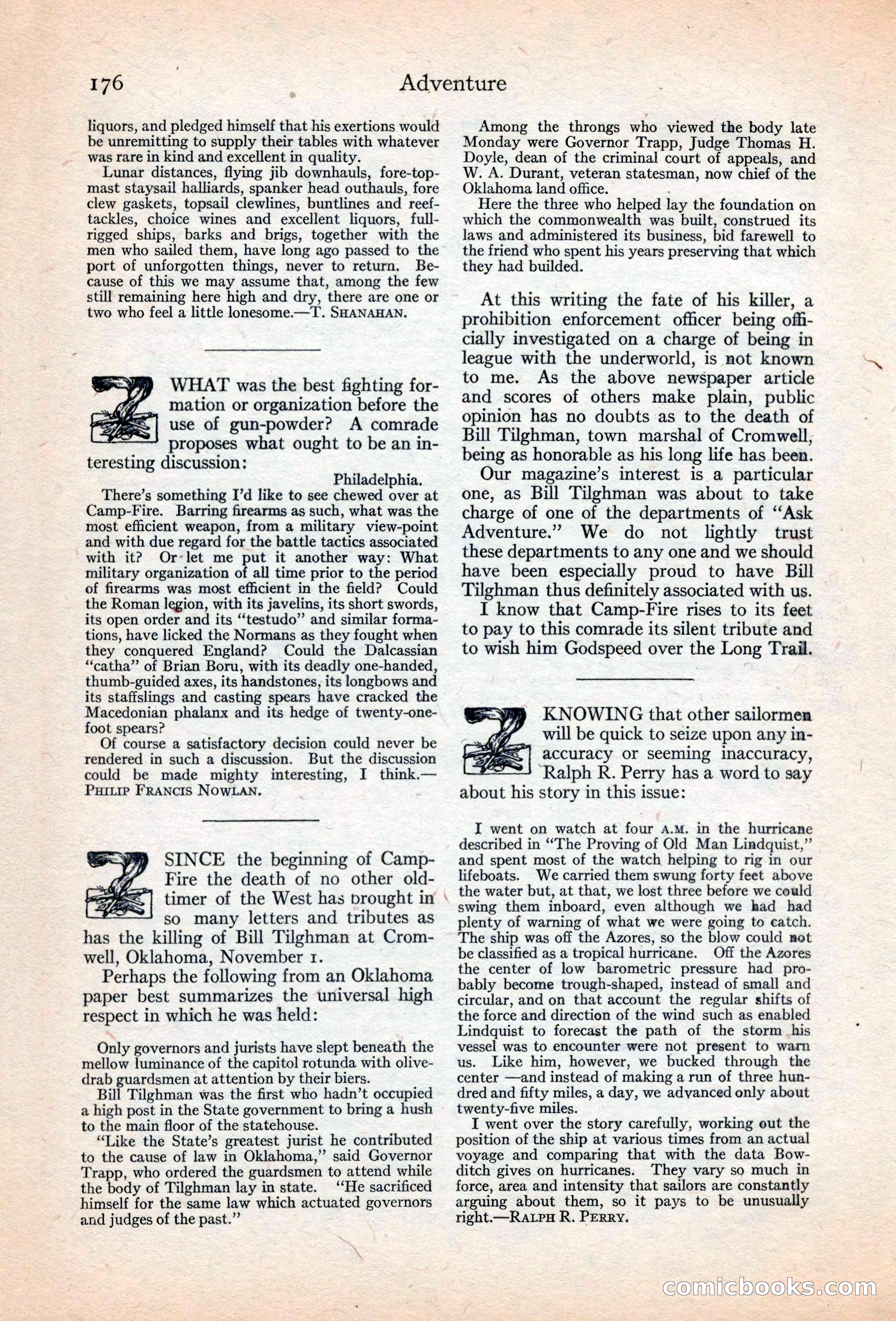 Adventure Magazine, May 20, 1925 — page 190 of 208
