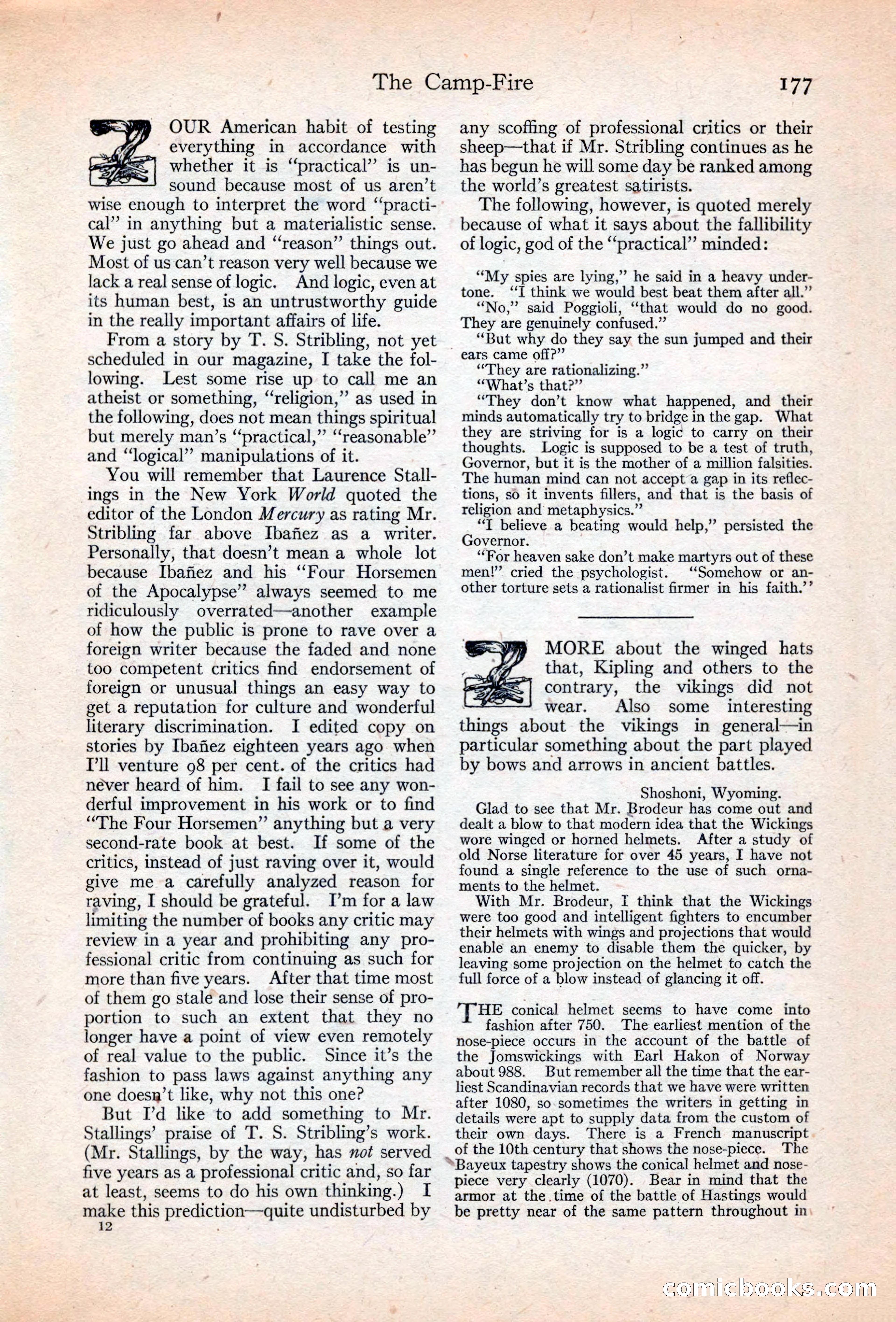 Adventure Magazine, May 20, 1925 — page 191 of 208