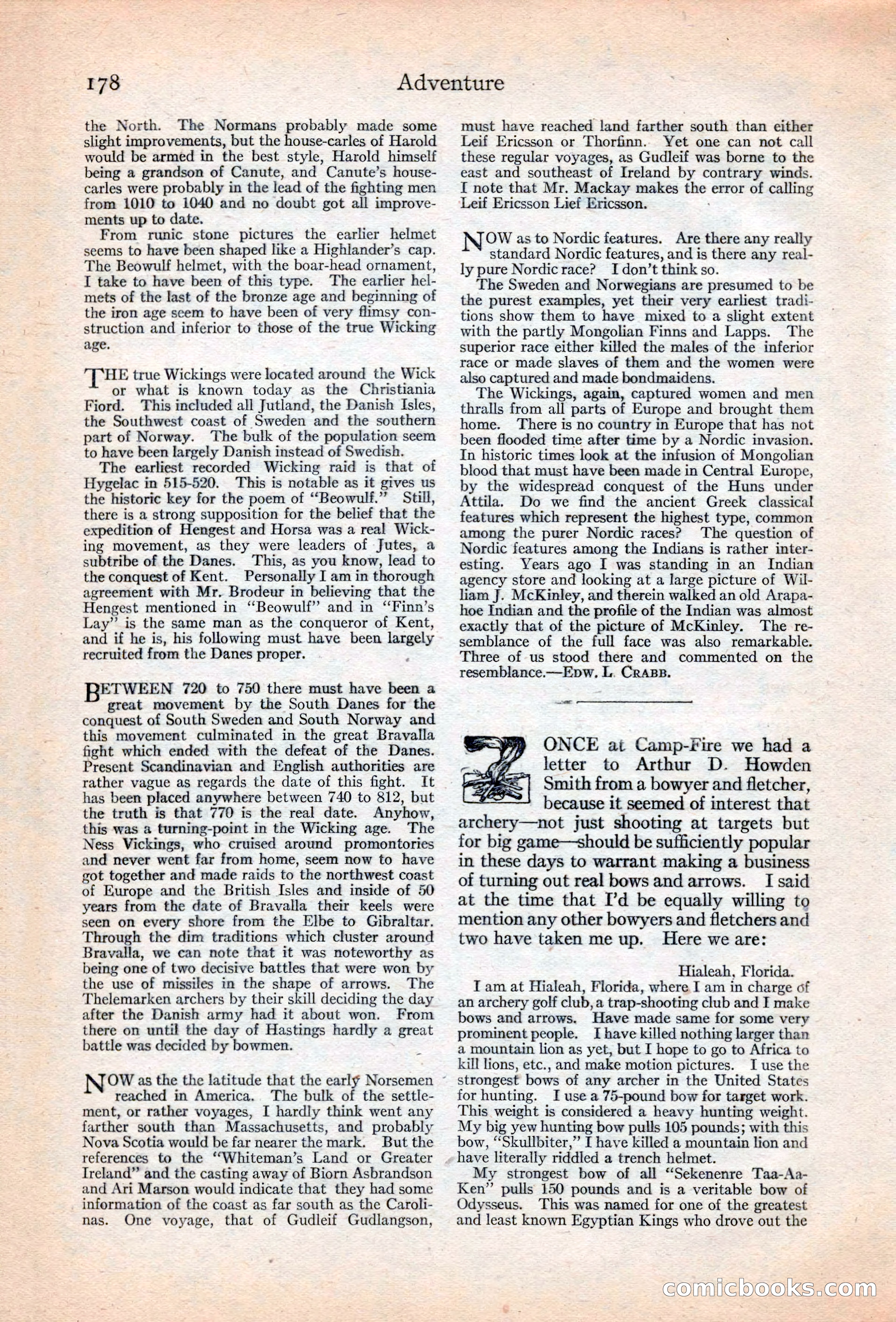 Adventure Magazine, May 20, 1925 — page 192 of 208