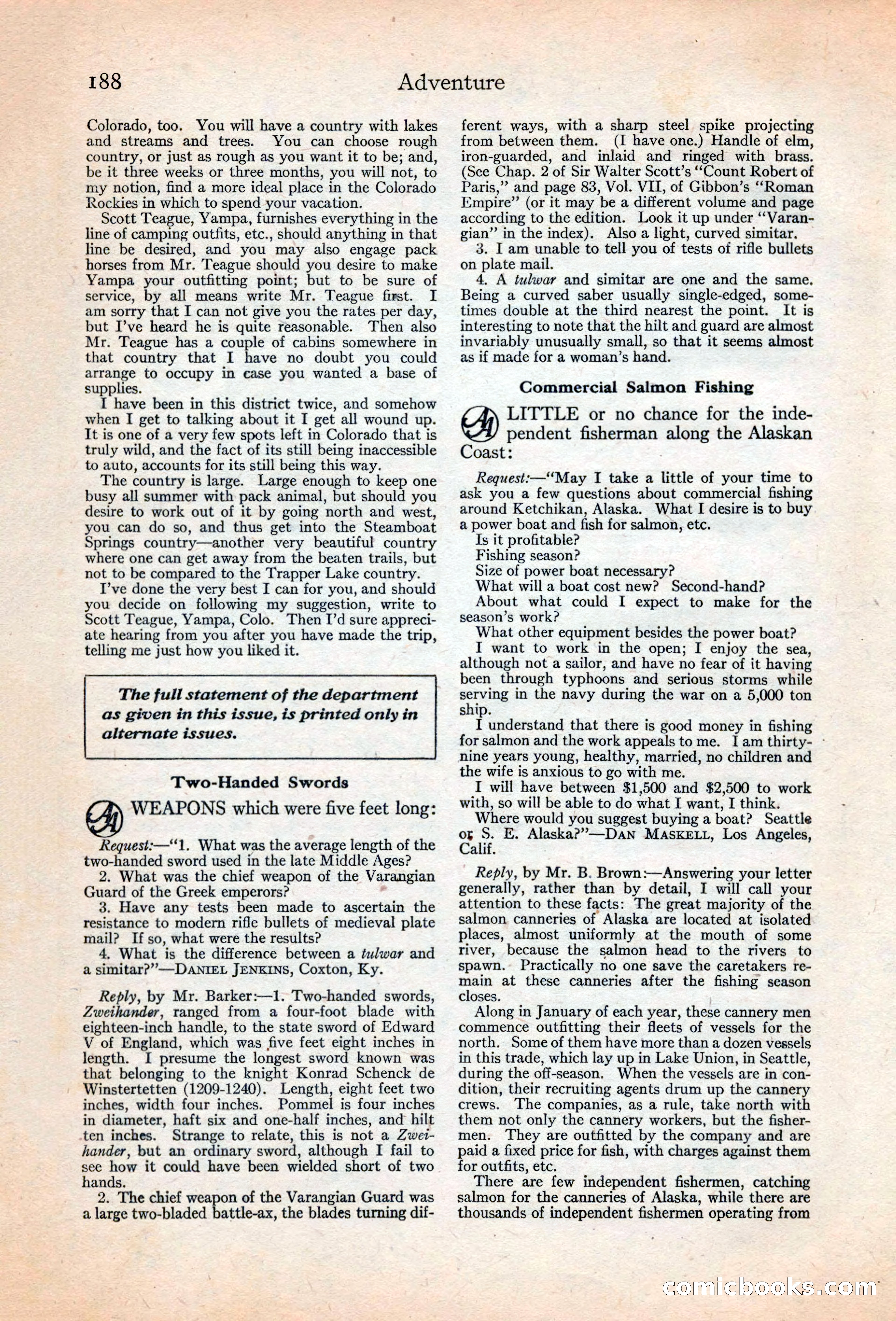 Adventure Magazine, May 20, 1925 — page 202 of 208