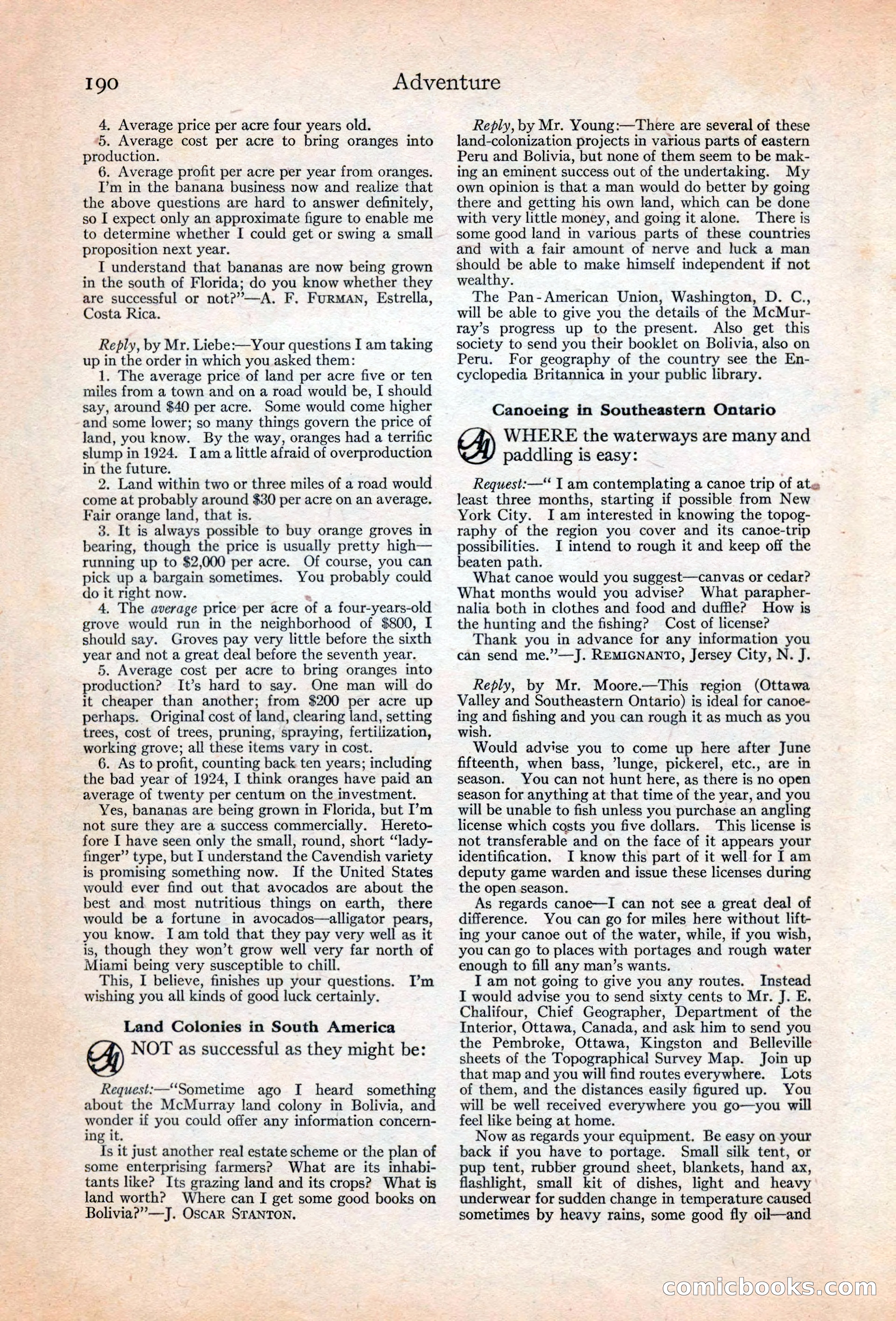 Adventure Magazine, May 20, 1925 — page 204 of 208