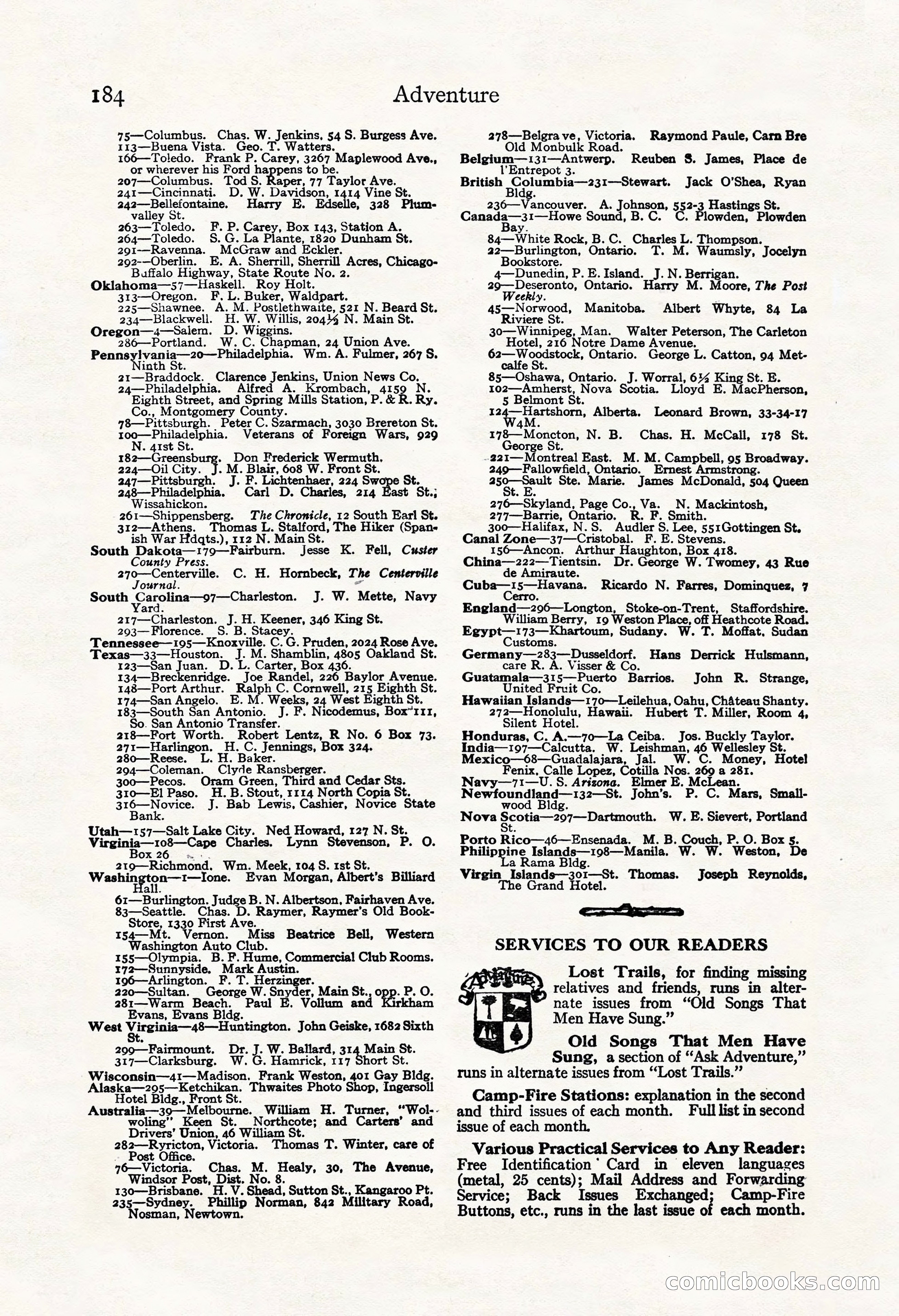 Adventure Magazine Cover — page 198 of 208