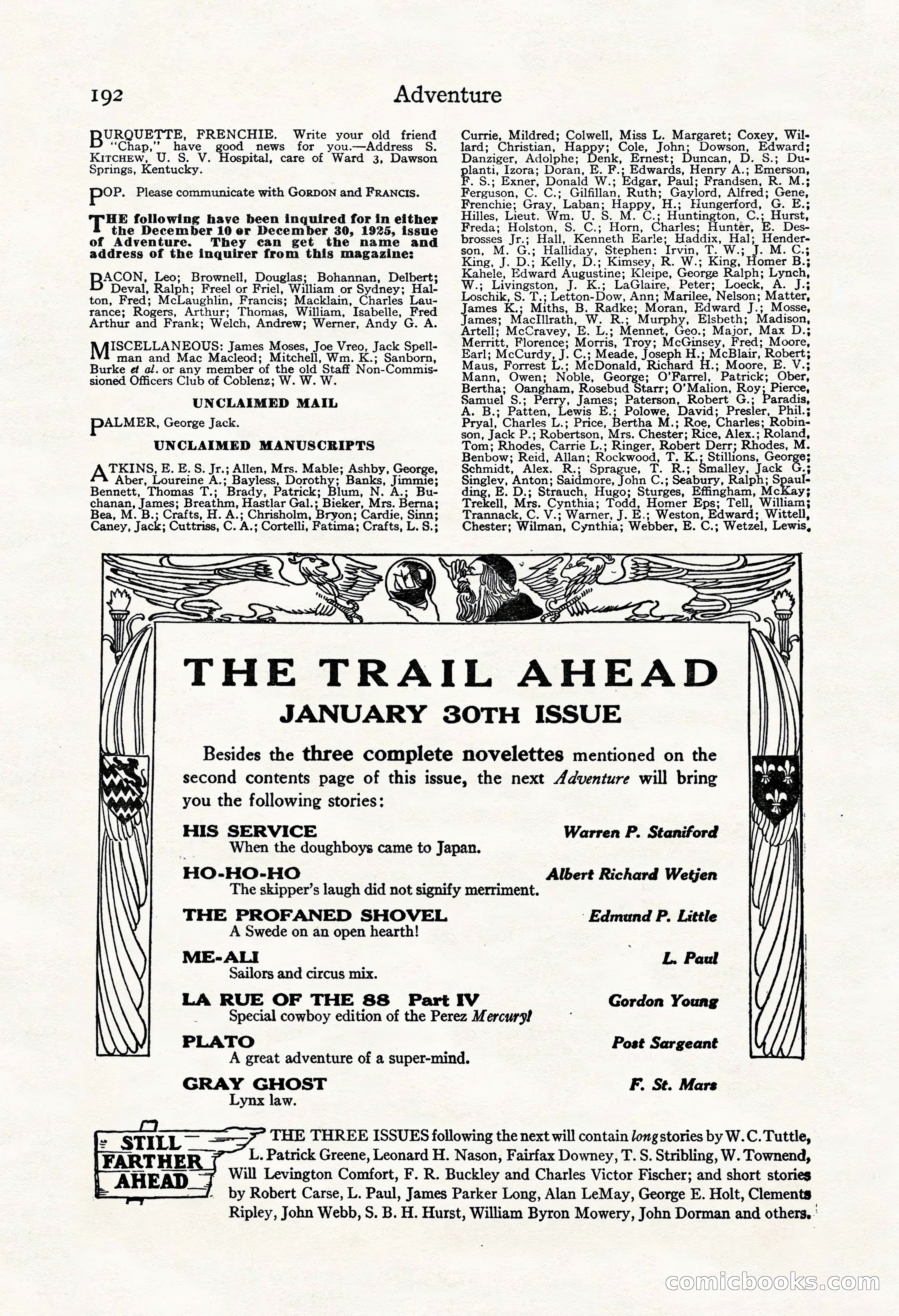 Adventure Magazine Cover — page 206 of 208