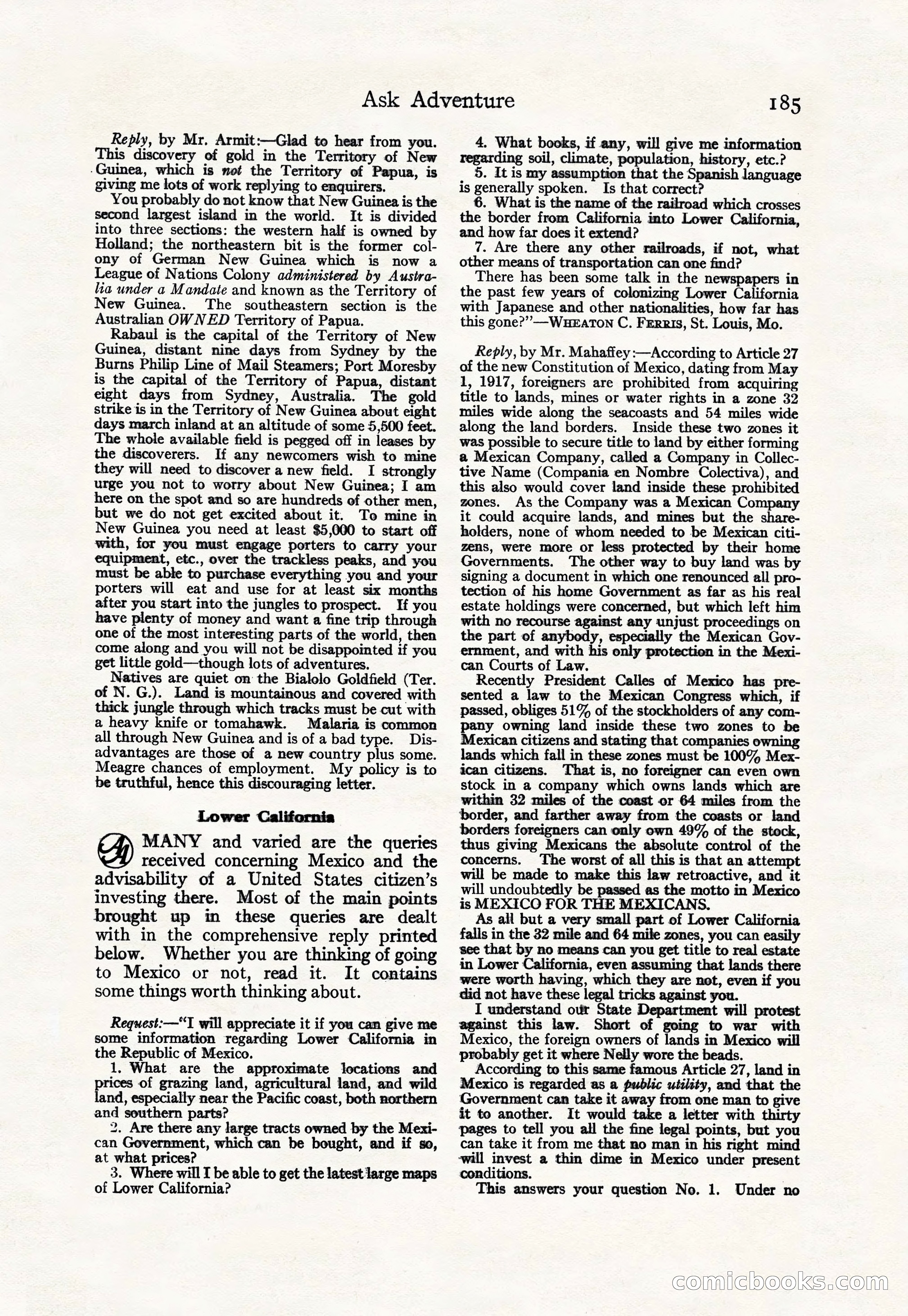 Adventure, March 10, 1926 — page 187 of 196