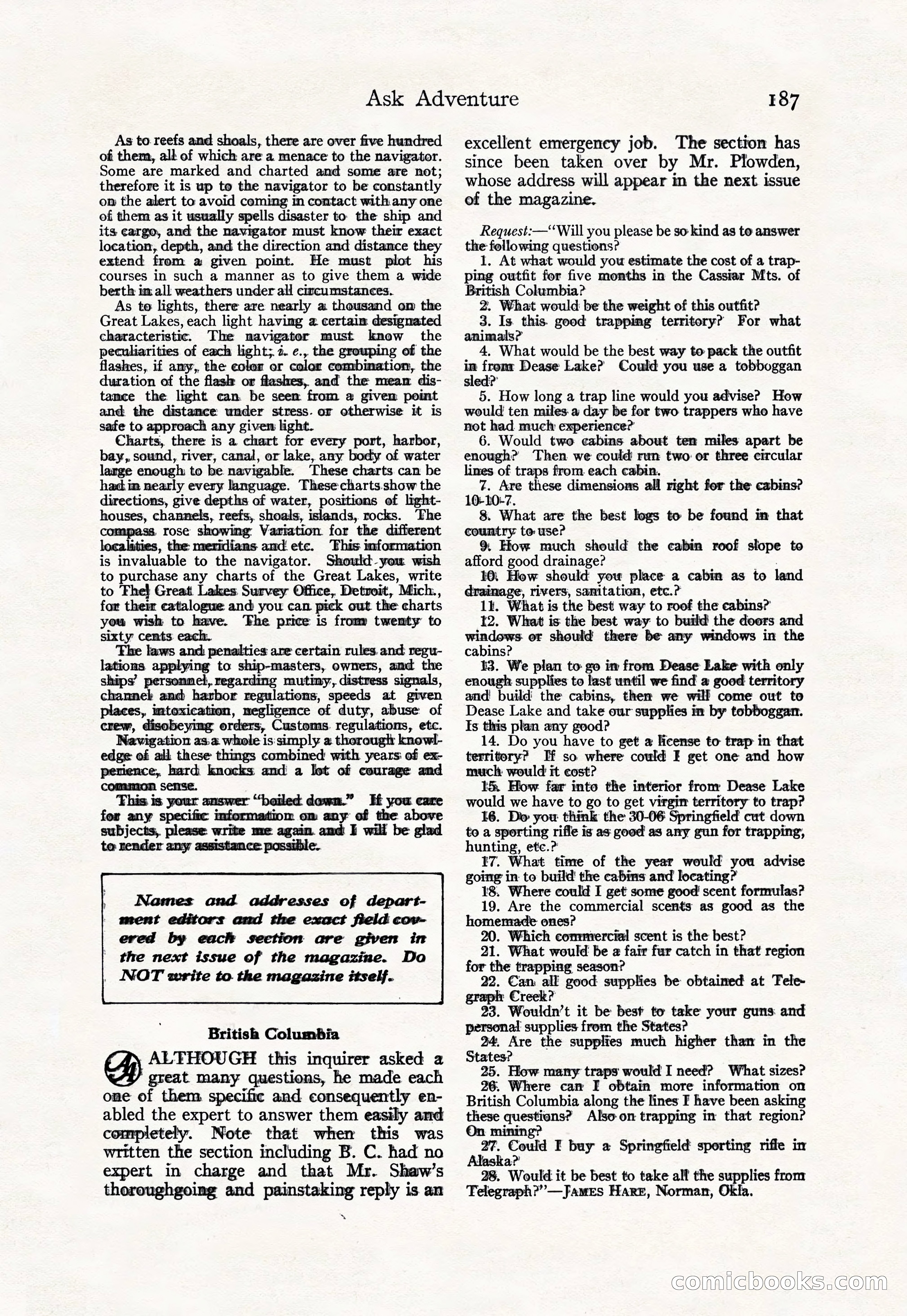 Adventure, March 10, 1926 — page 189 of 196