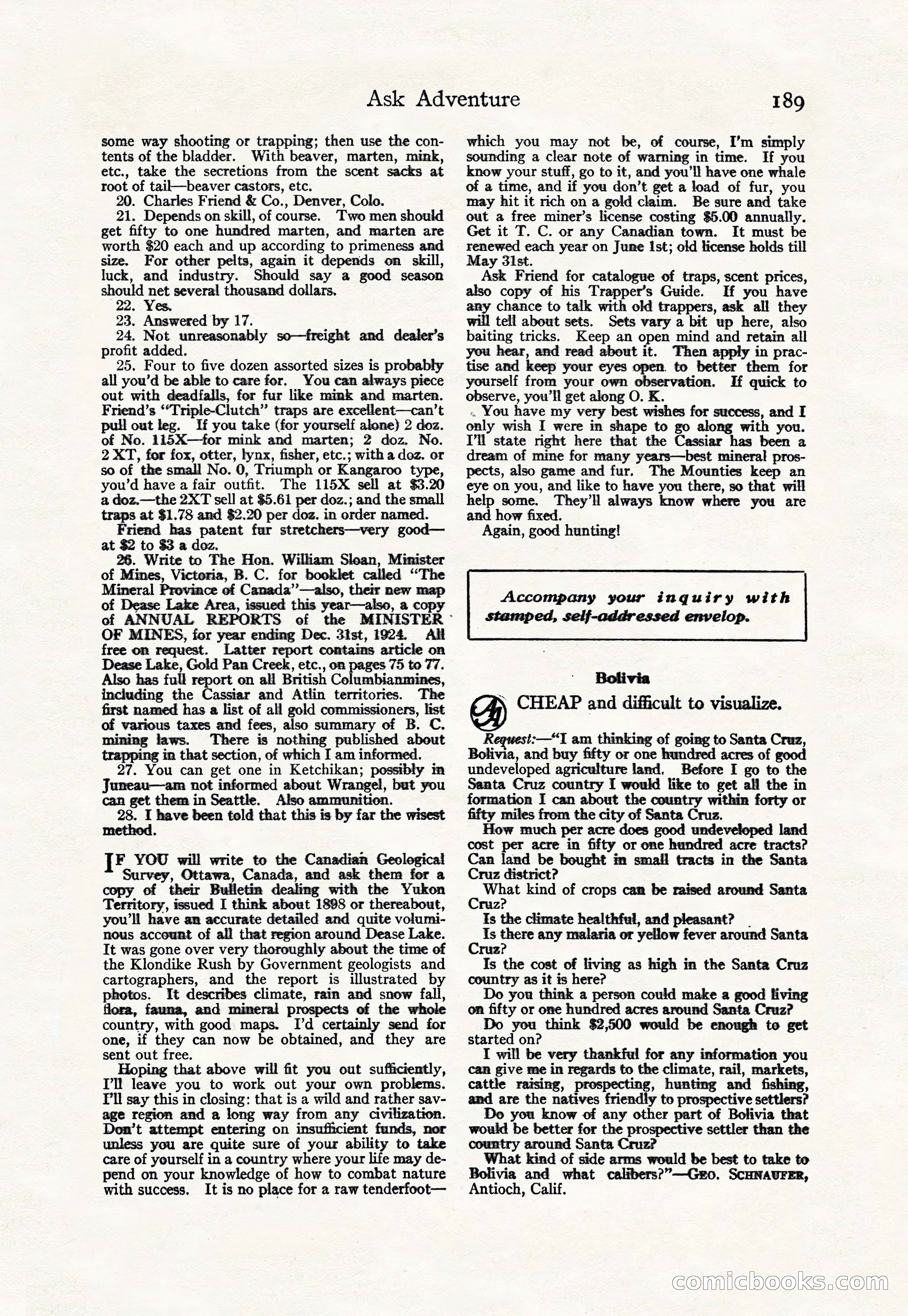 Adventure, March 10, 1926 — page 191 of 196