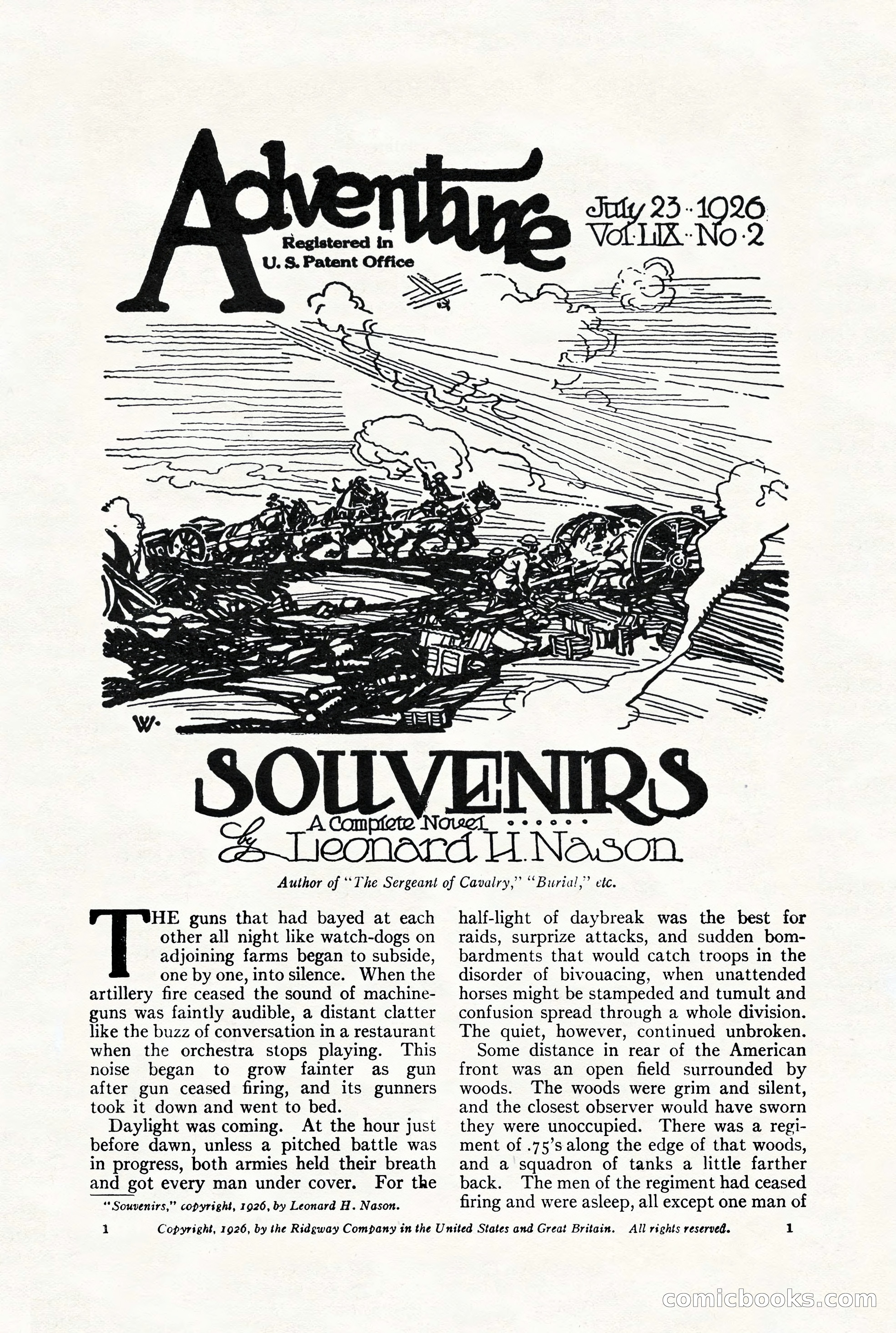 Adventure Magazine, July 23, 1926 — page 5 of 196