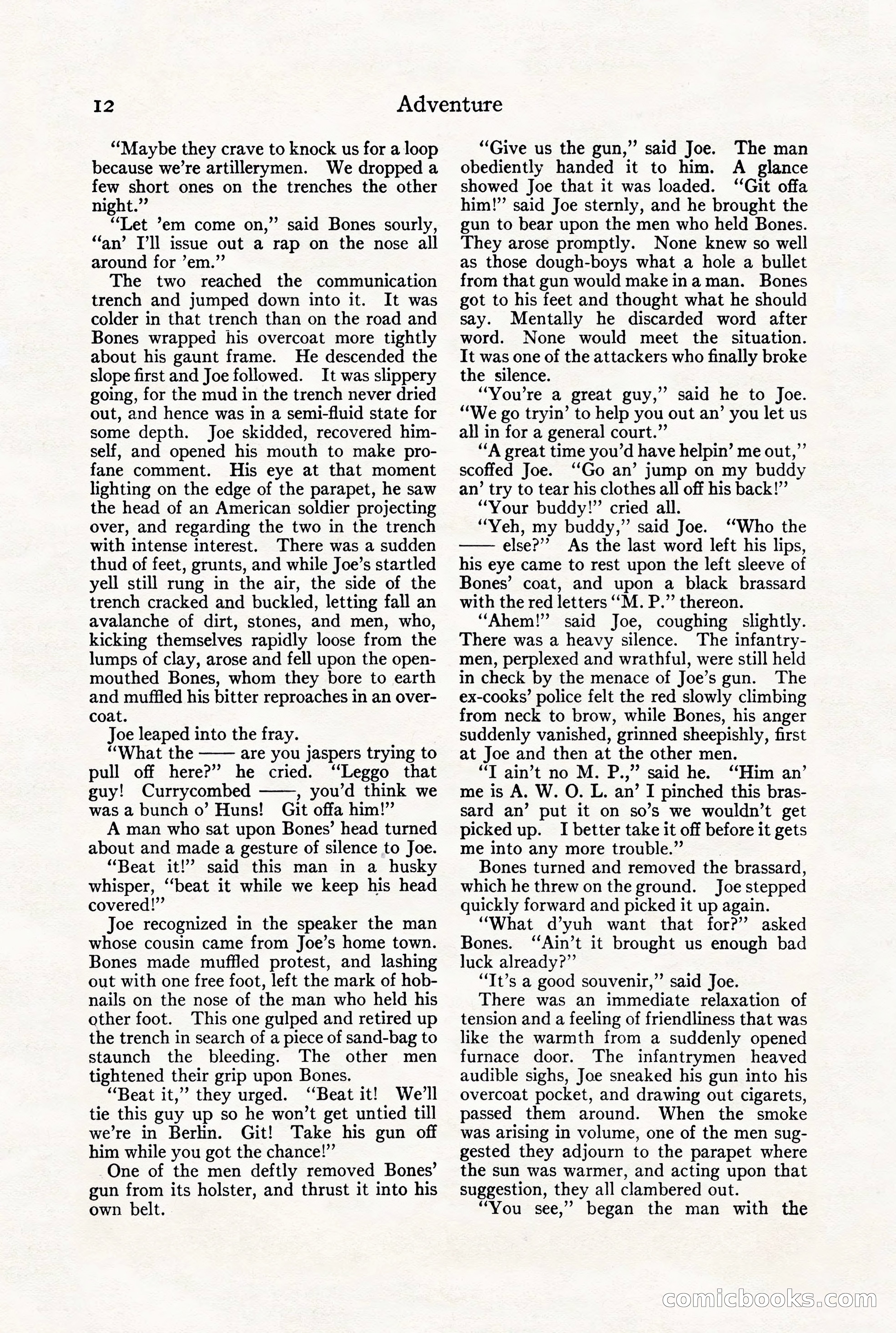 Adventure Magazine, July 23, 1926 — page 16 of 196