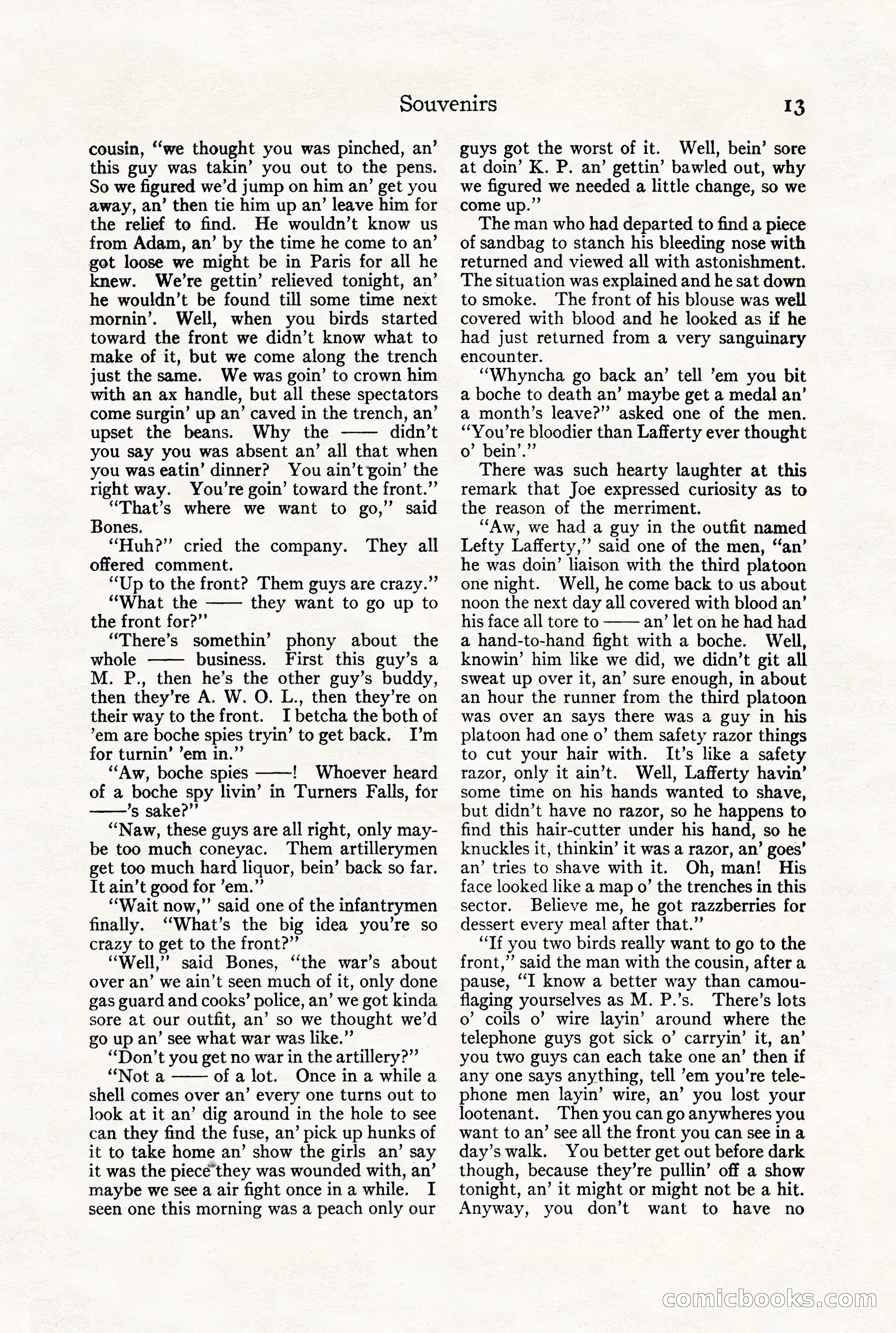 Adventure Magazine, July 23, 1926 — page 17 of 196