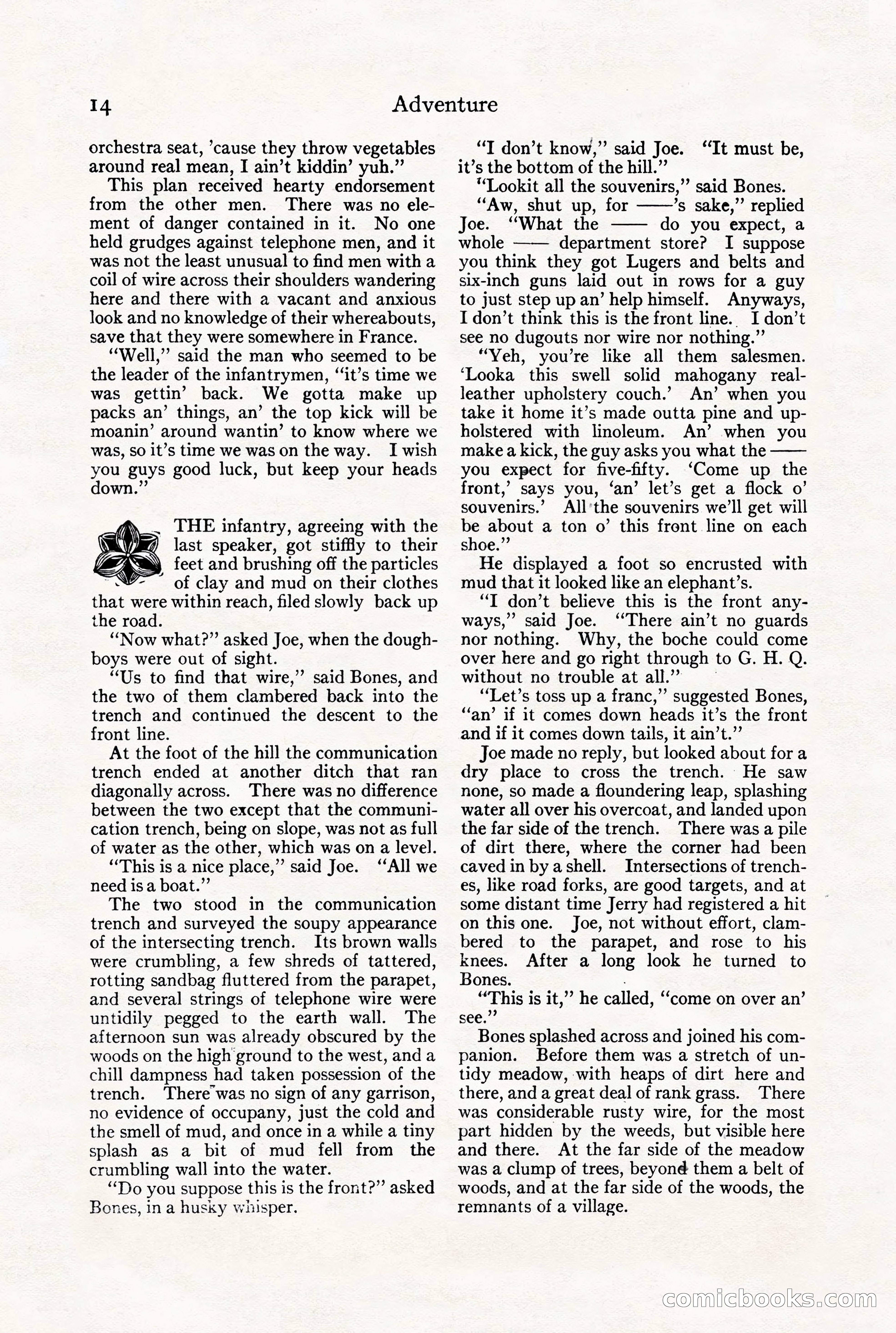 Adventure Magazine, July 23, 1926 — page 18 of 196