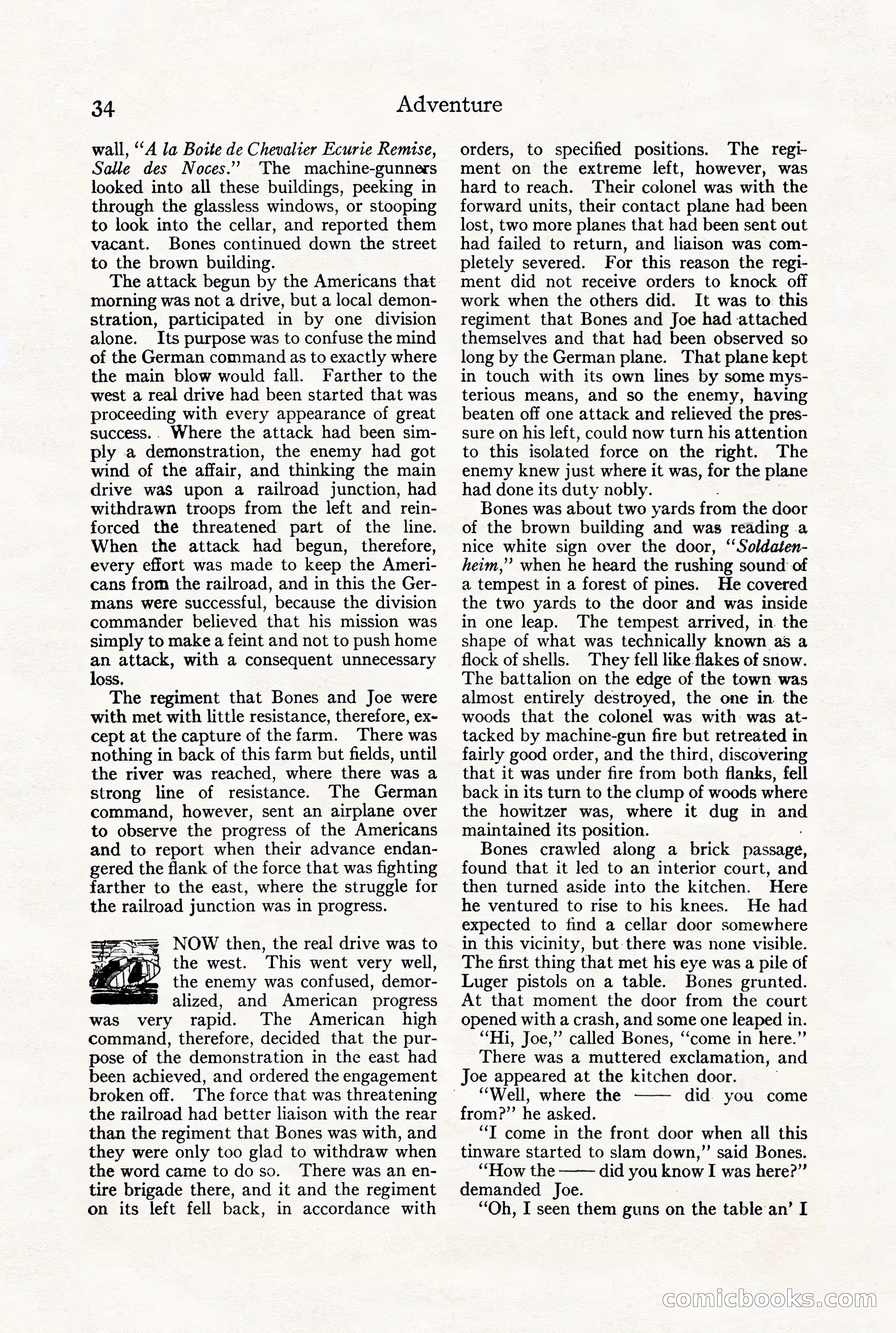 Adventure Magazine, July 23, 1926 — page 38 of 196