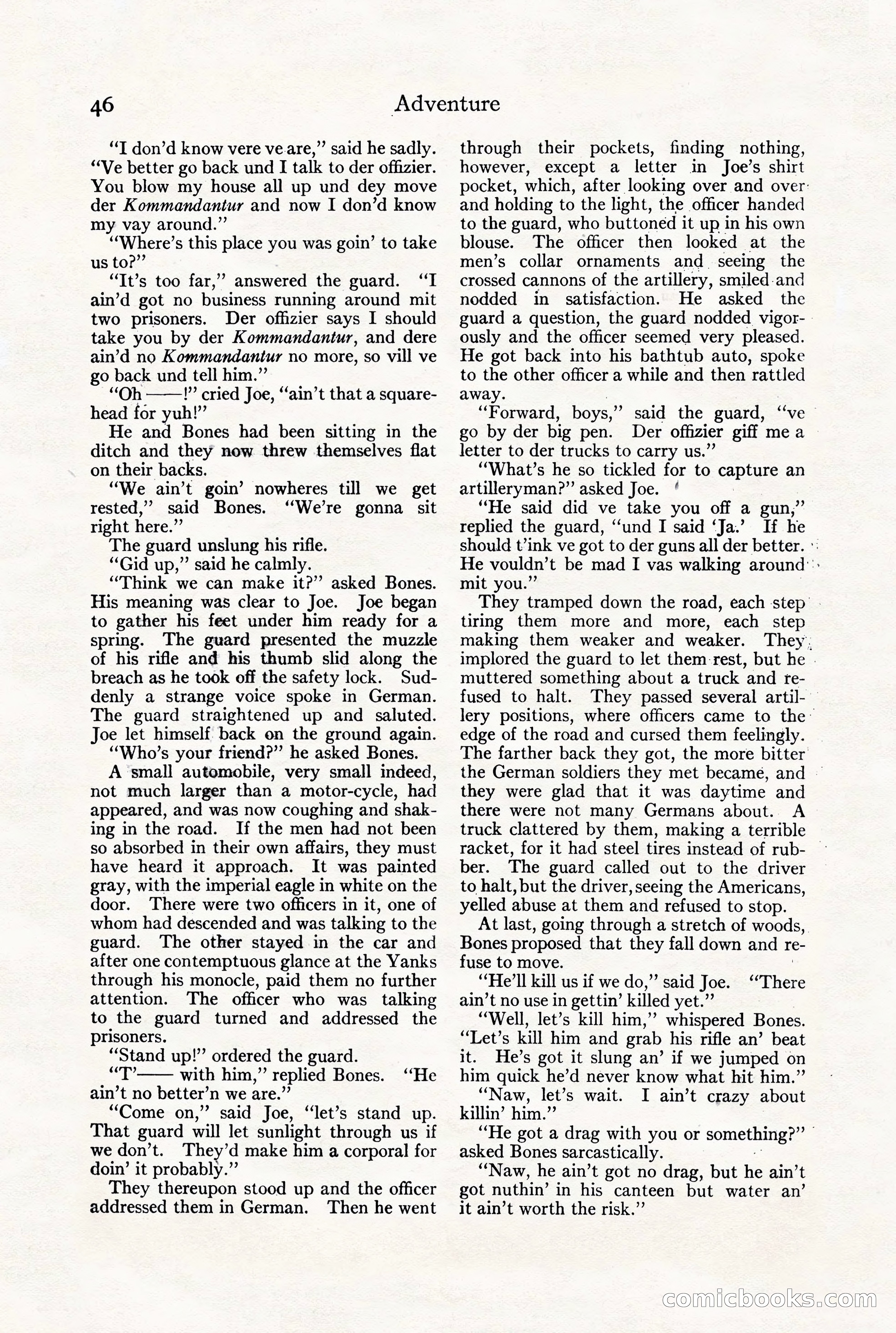 Adventure Magazine, July 23, 1926 — page 50 of 196