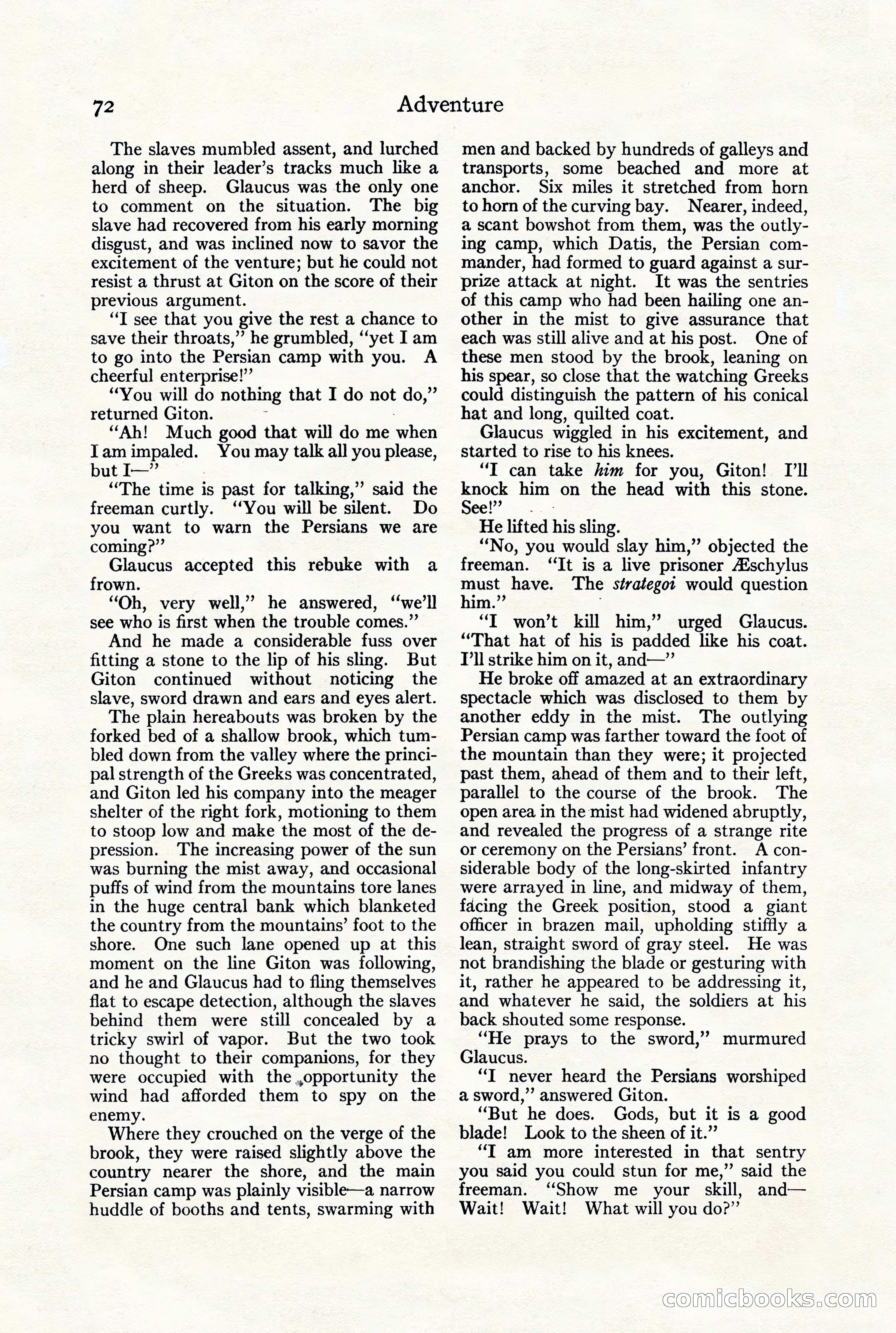 Adventure Magazine, July 23, 1926 — page 76 of 196