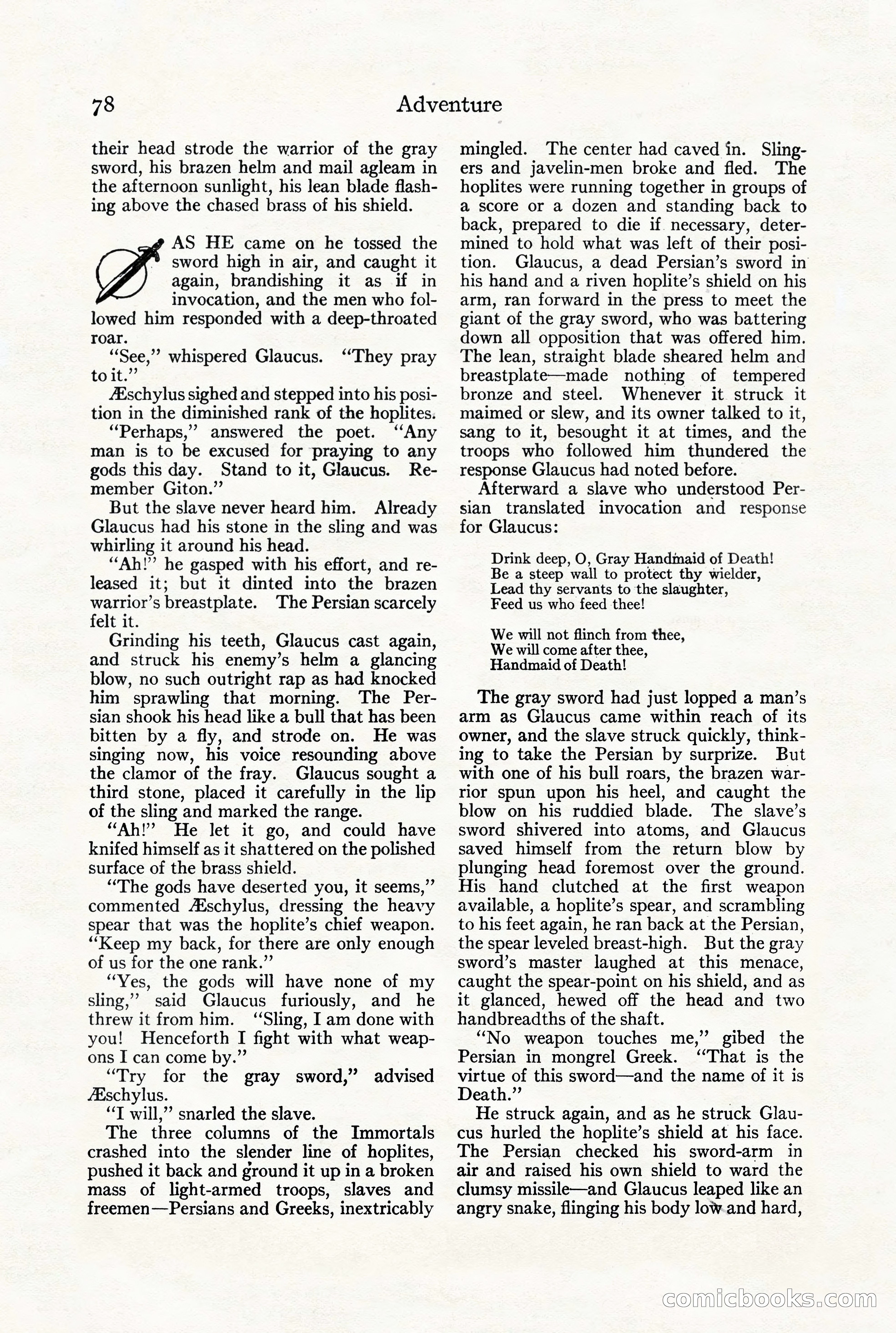 Adventure Magazine, July 23, 1926 — page 82 of 196