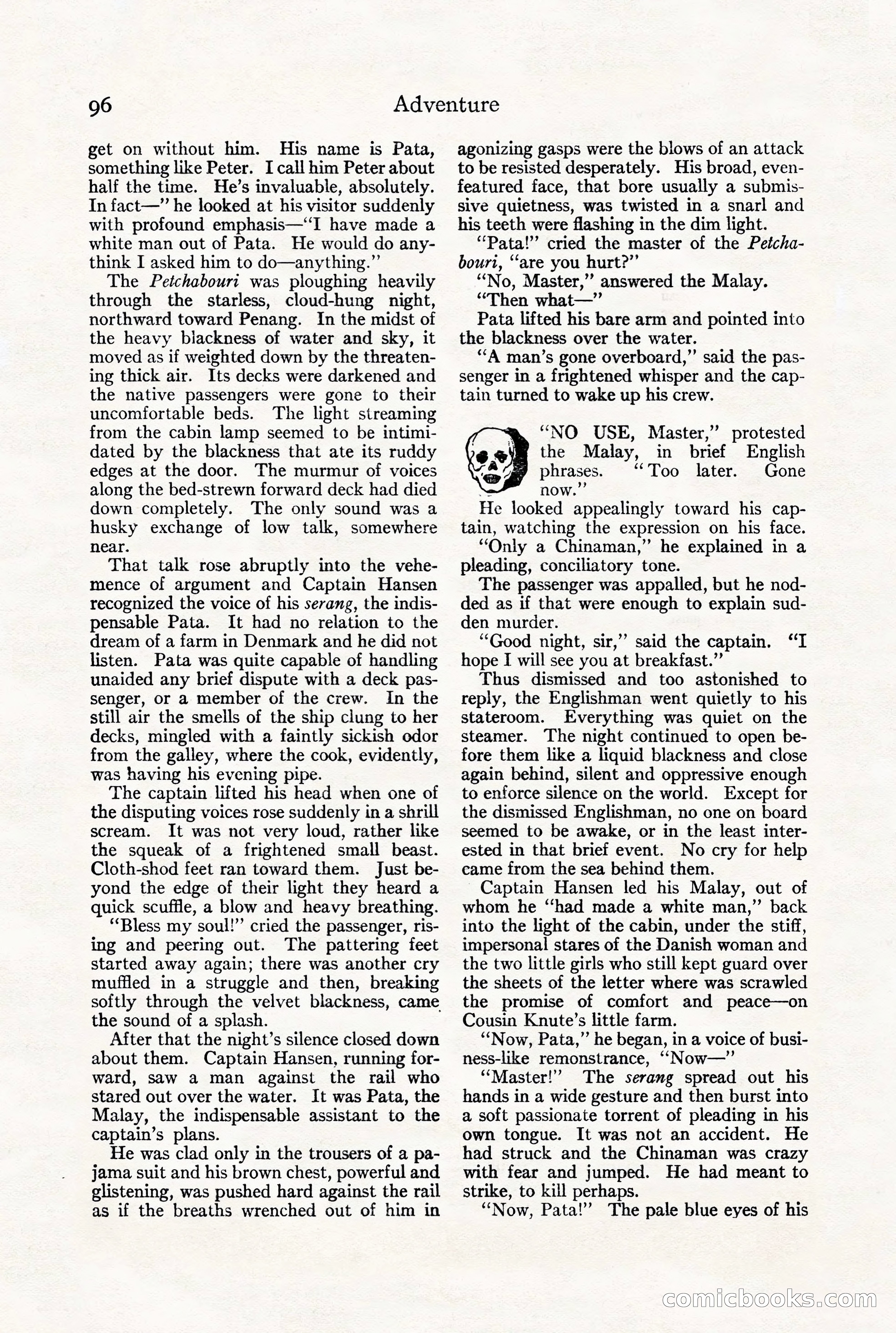 Adventure Magazine, July 23, 1926 — page 100 of 196