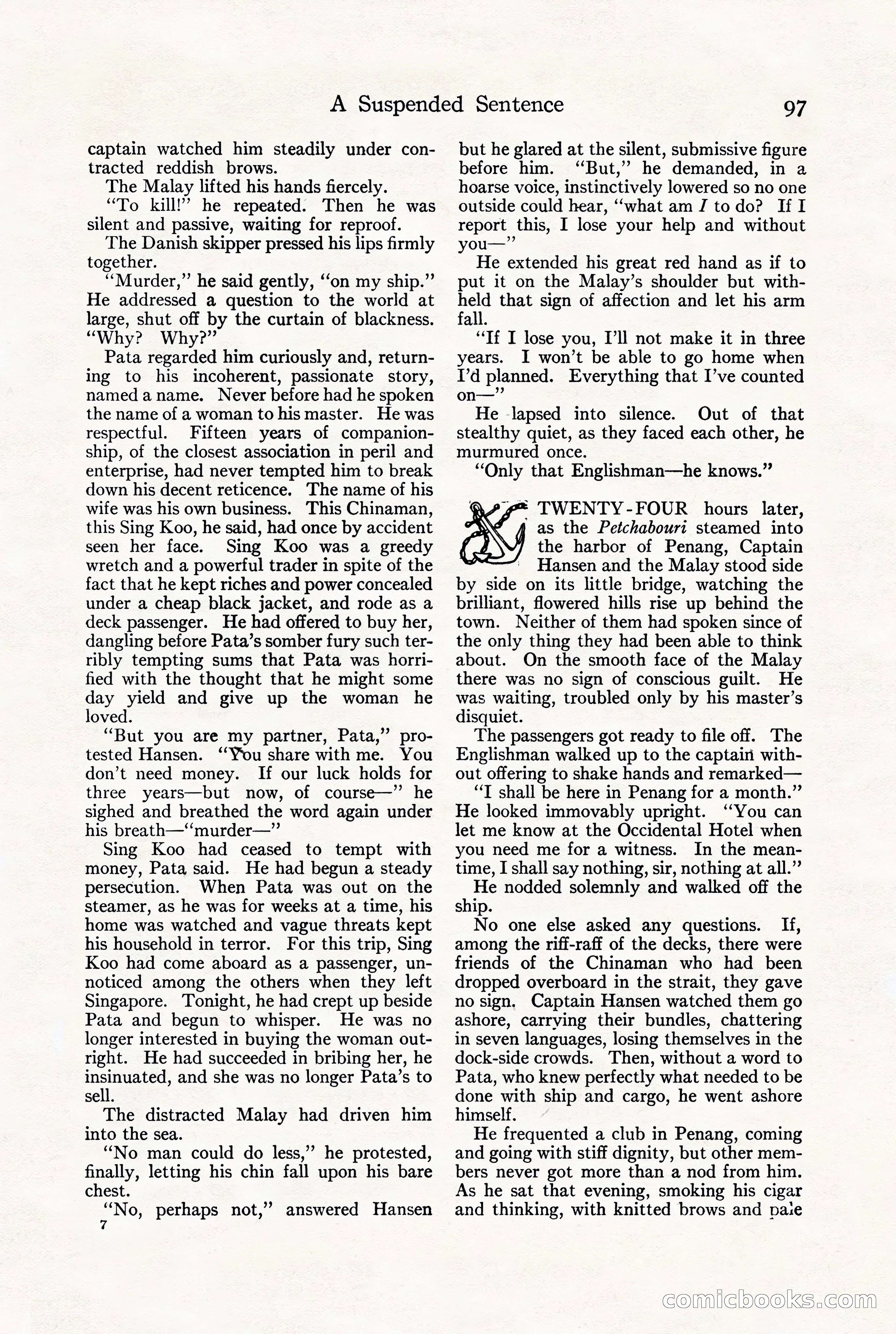 Adventure Magazine, July 23, 1926 — page 101 of 196