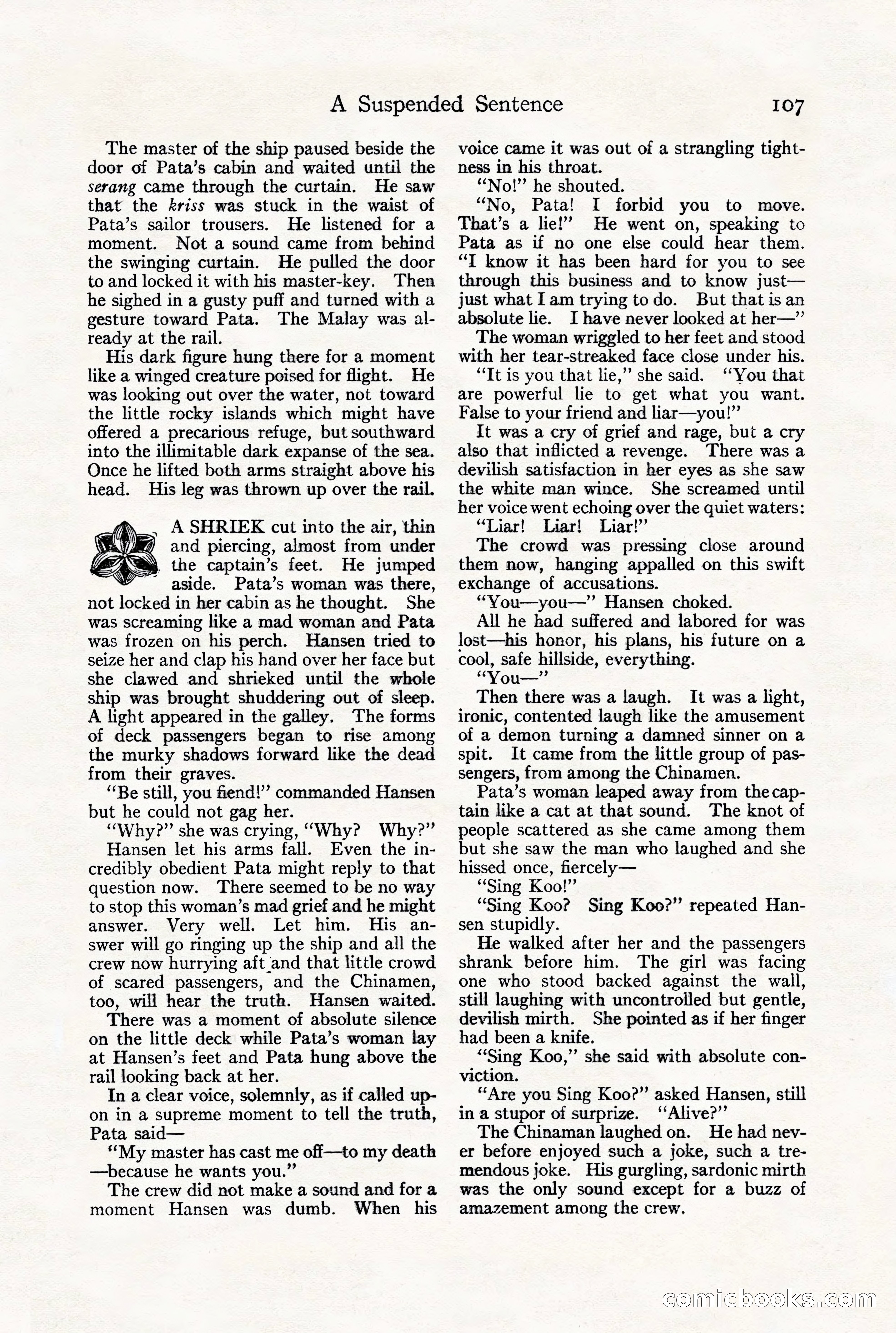 Adventure Magazine, July 23, 1926 — page 111 of 196