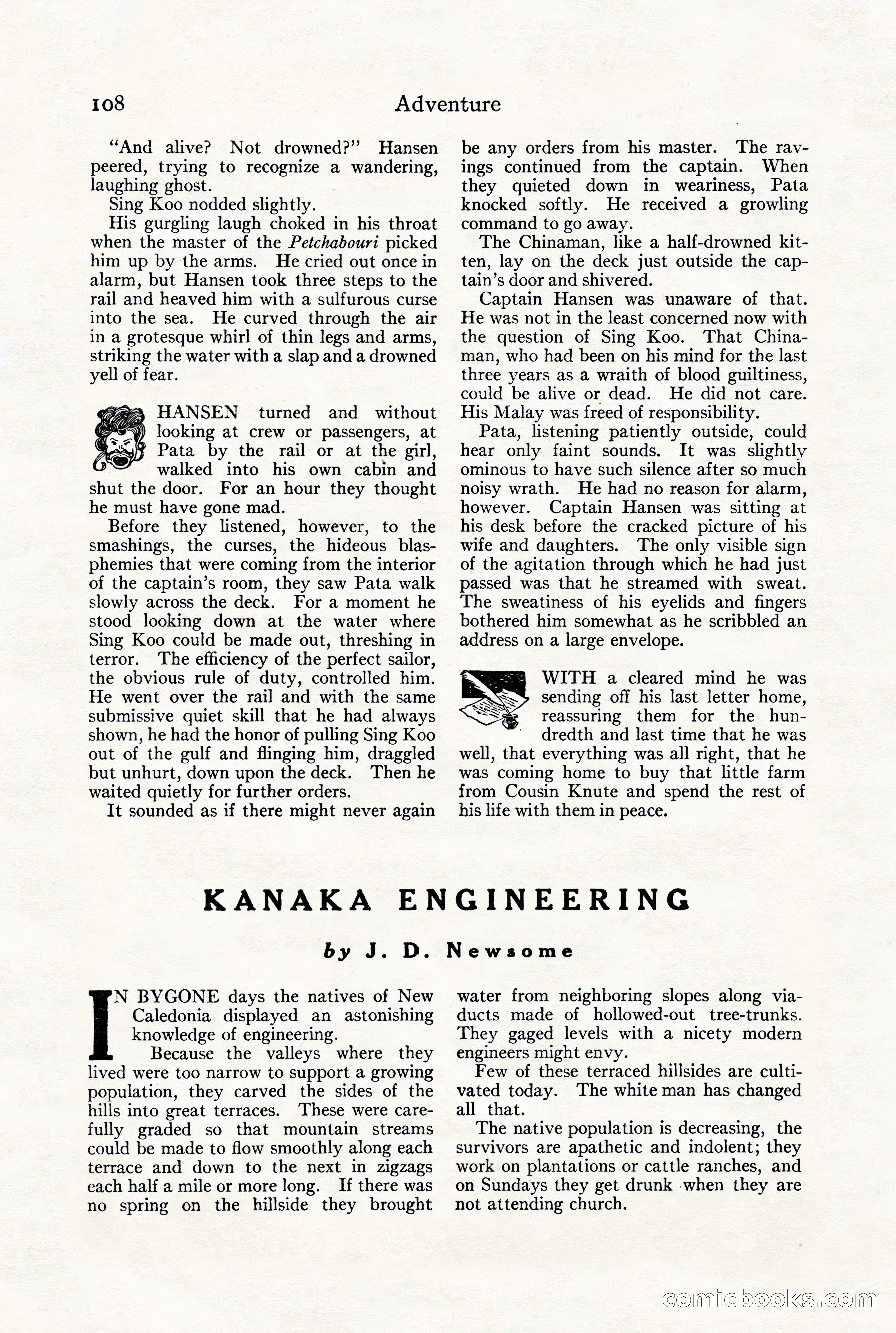 Adventure Magazine, July 23, 1926 — page 112 of 196